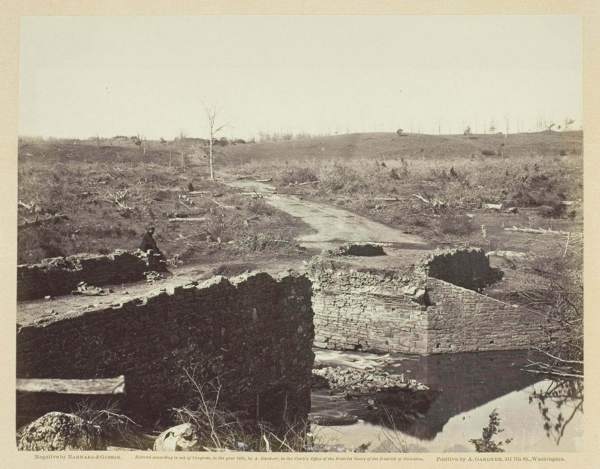 Ruins of Stone Bridge, Bull Run by Barnard & Gibson