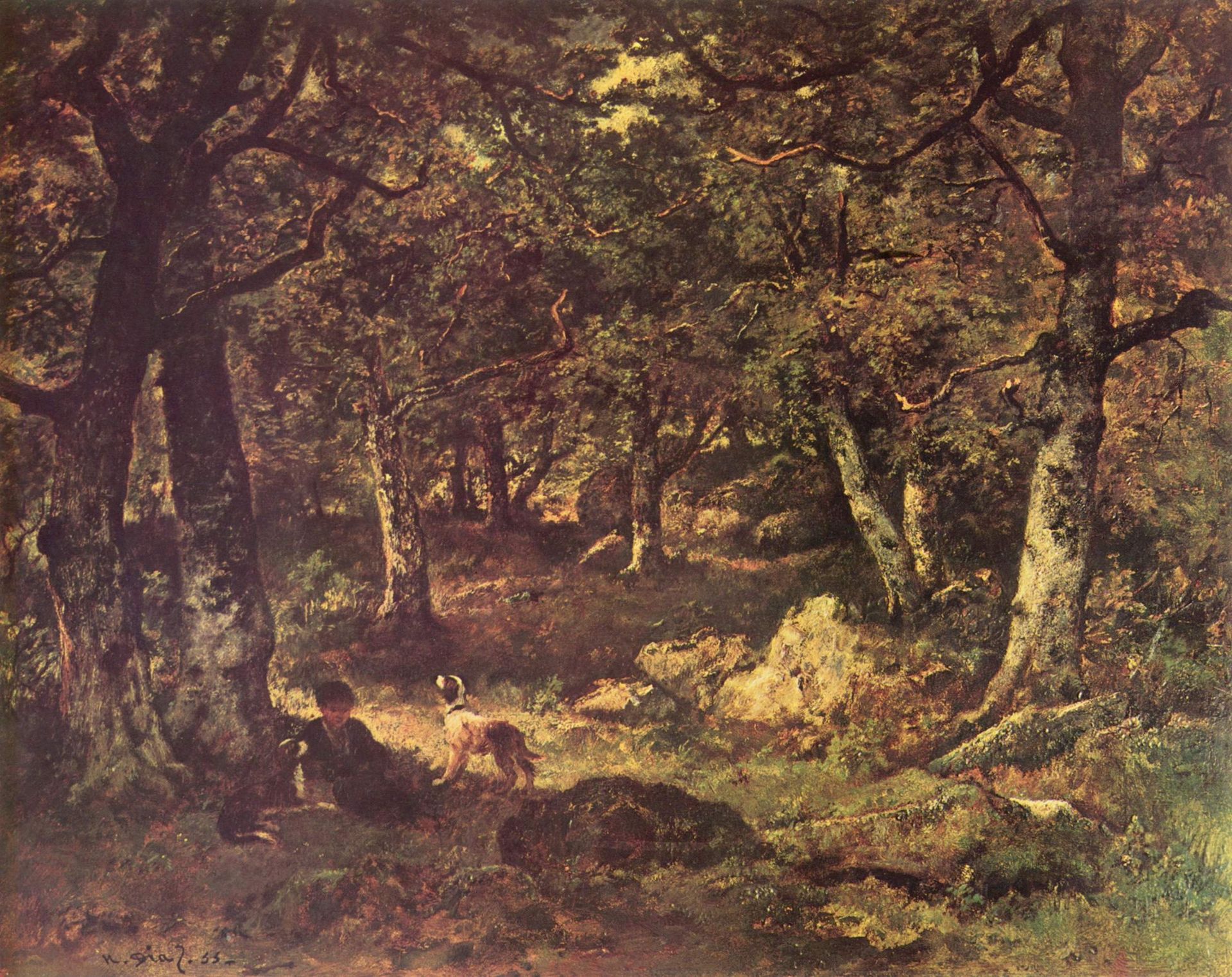 In the woods by Narcisse-Virgilio Diaz