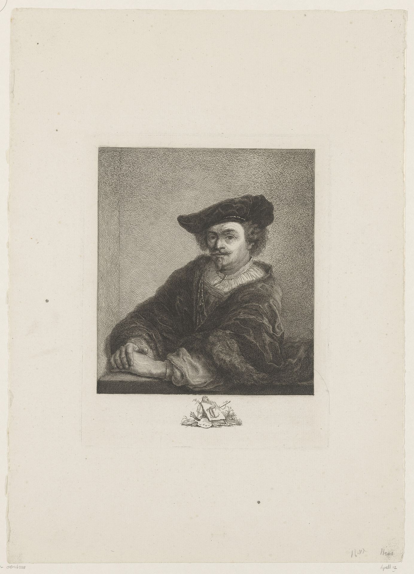 Portret van Govert Flinck by Carl Ernst Christoph Hess