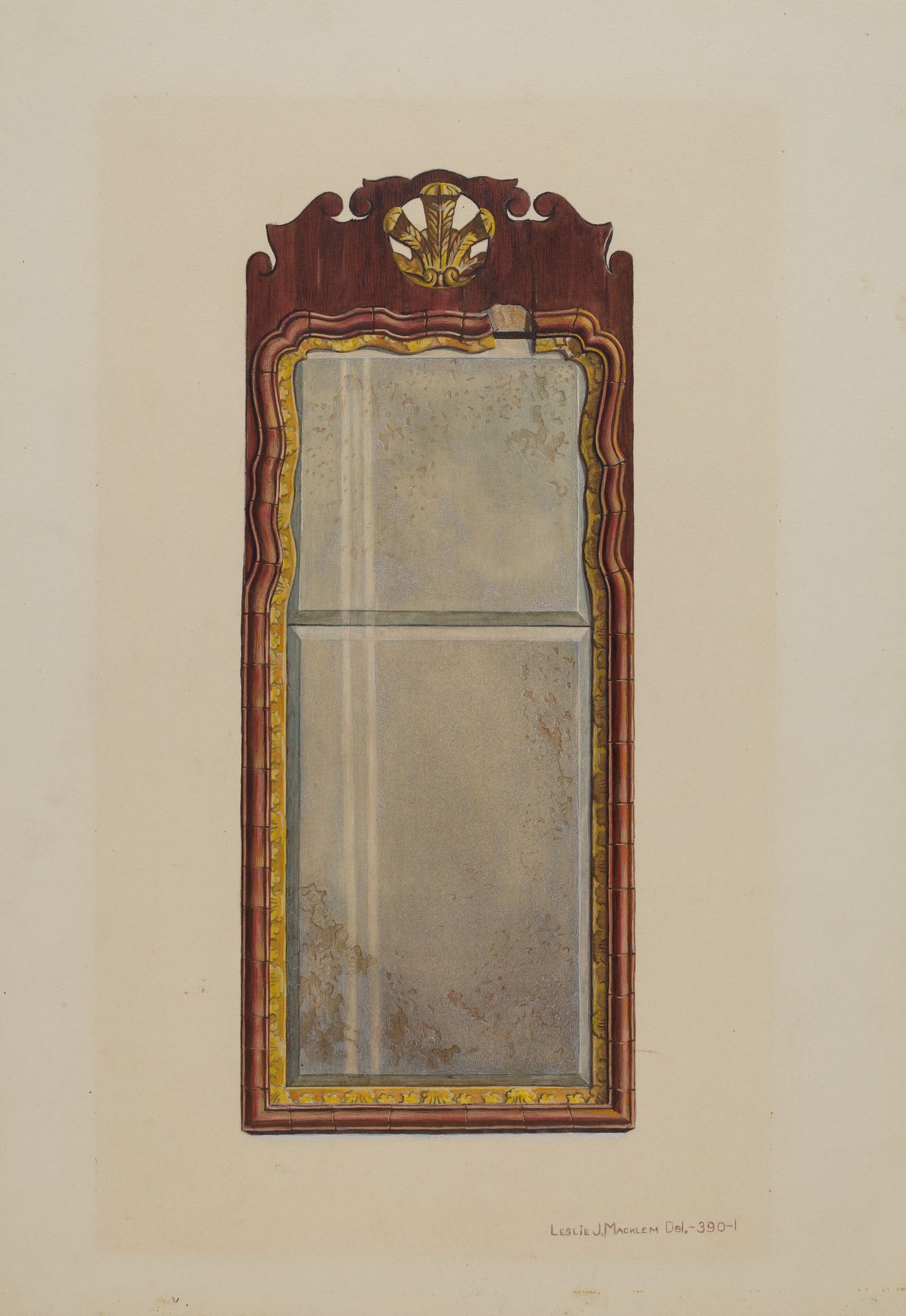 Queen Anne Mirror by Leslie Macklem