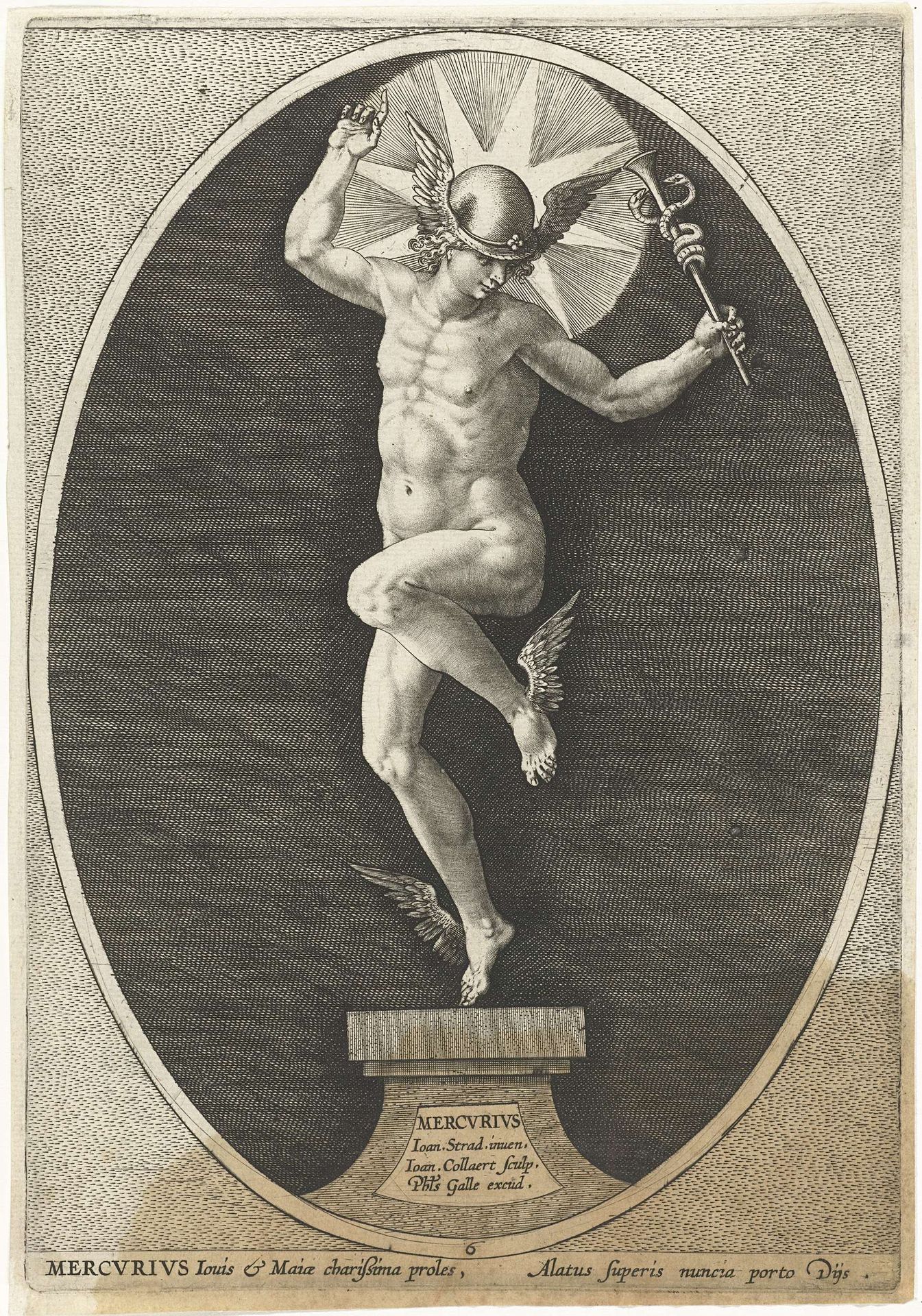 Mercurius by Jan (II) Collaert