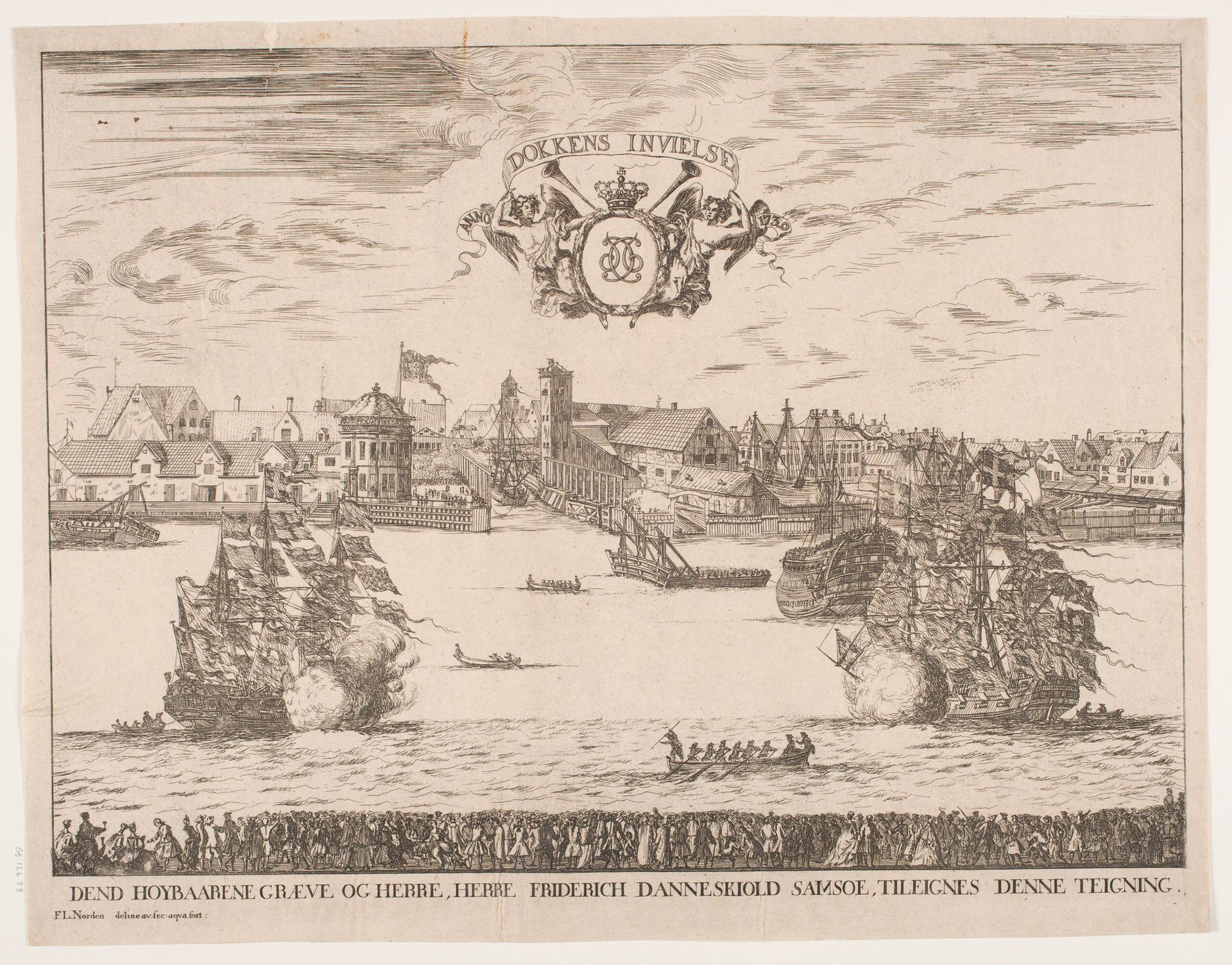 Dokkens indvielse, 1739 by Frederik Ludvig Norden