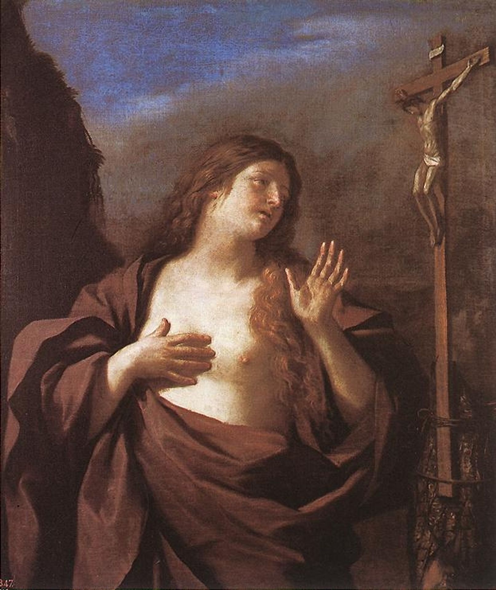Mary Magdalene in Penitence by Guercino