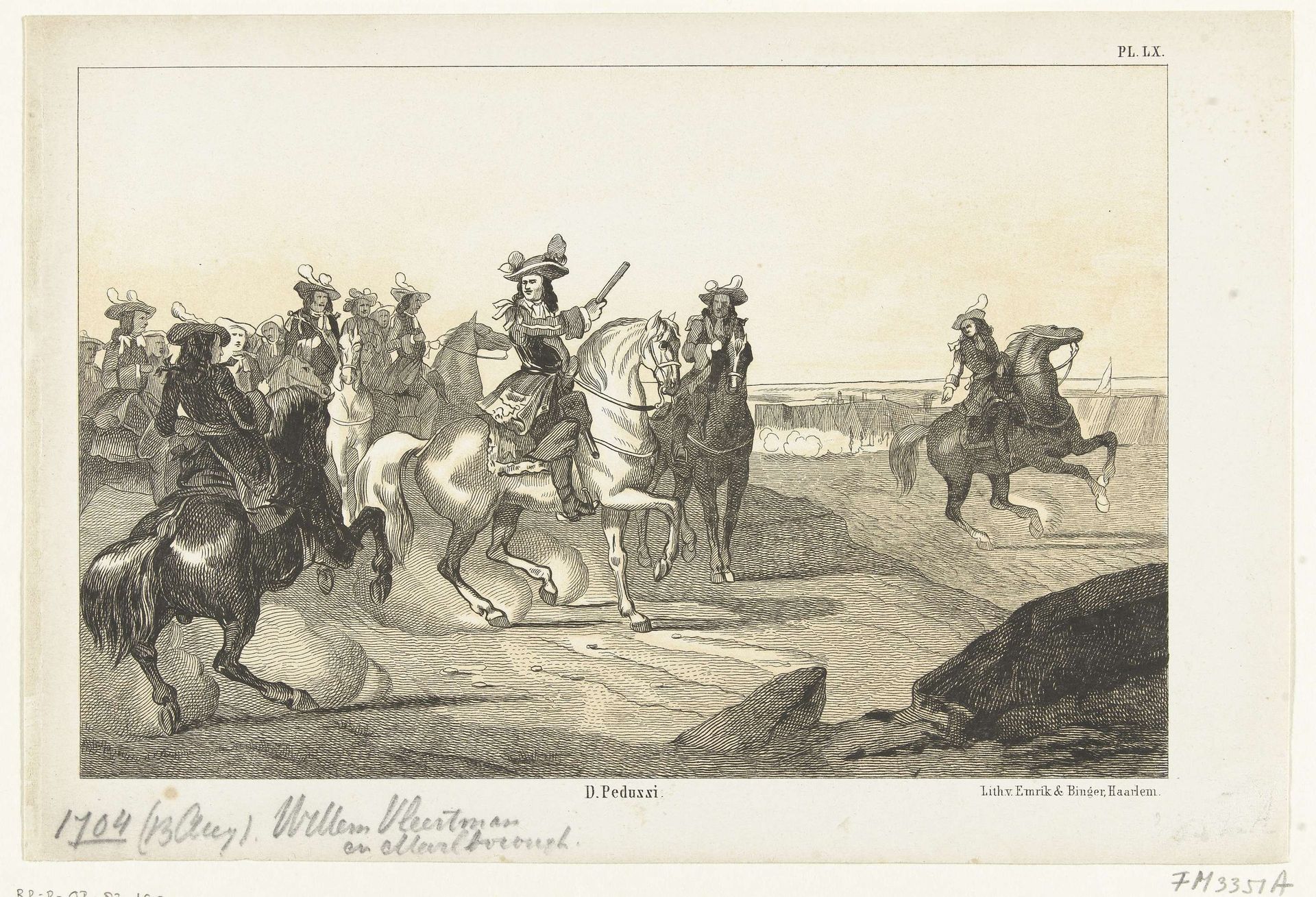 Willem Vleertman en Marlborough voor de slag bij Höchstädt, 1704 by Anonymous