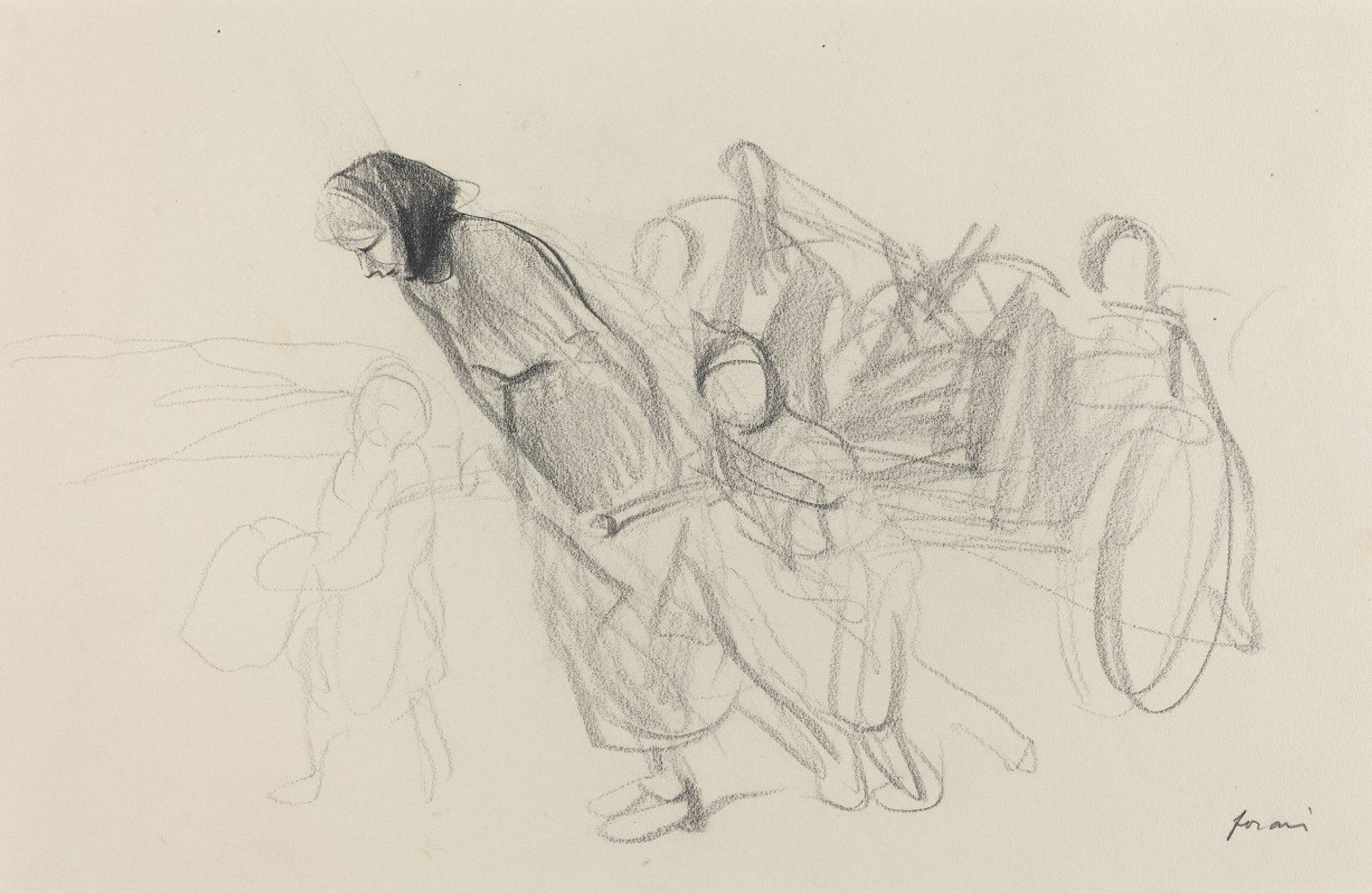 Refugees II by Jean-Louis Forain