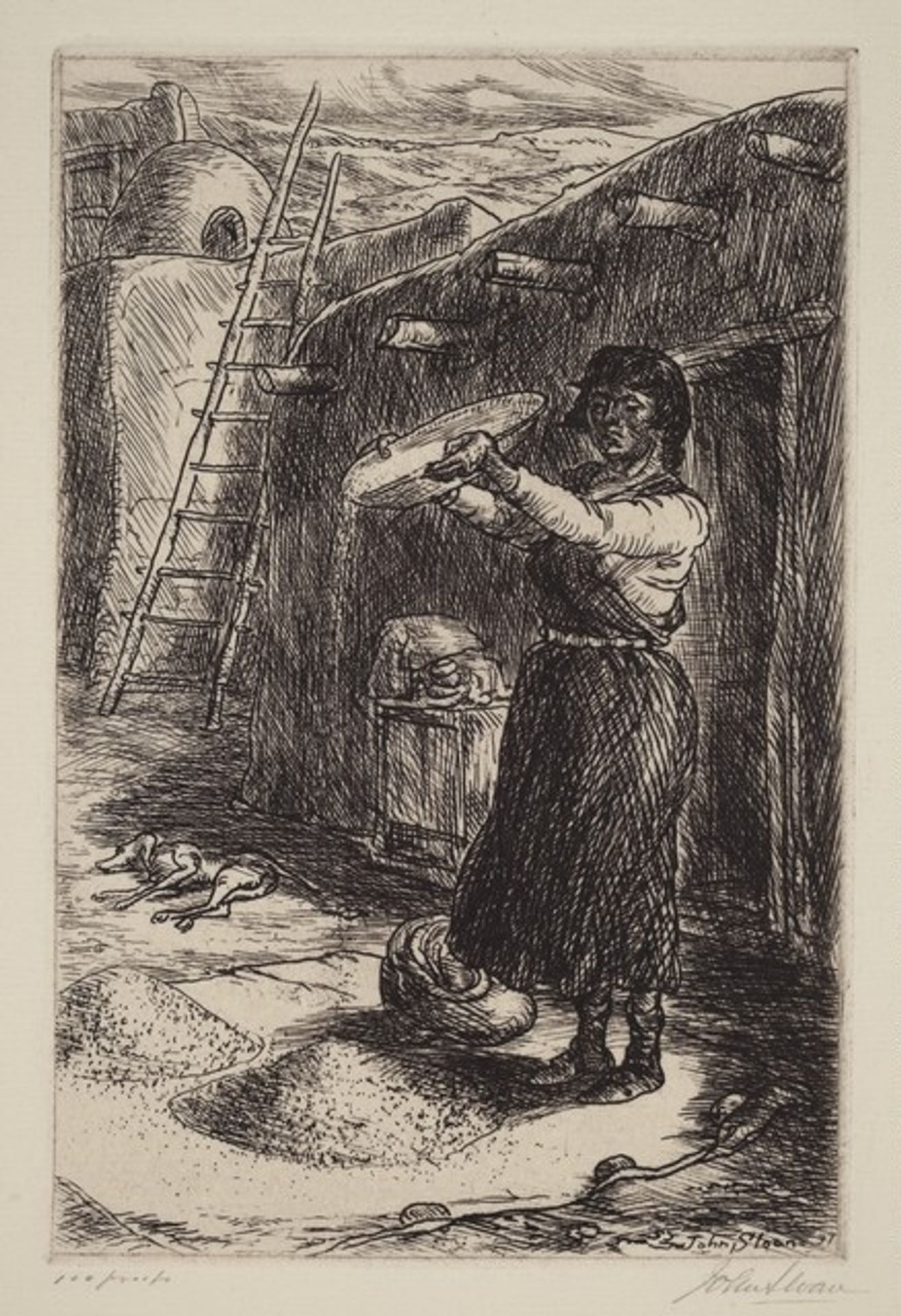 Winnowing Wheat by John Sloan