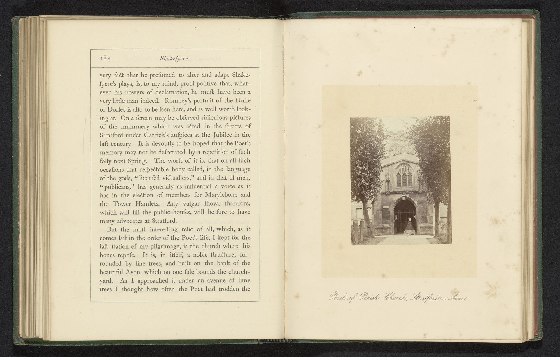 Porch of parish church, Stratford-on-Avon by Ernest Edwards