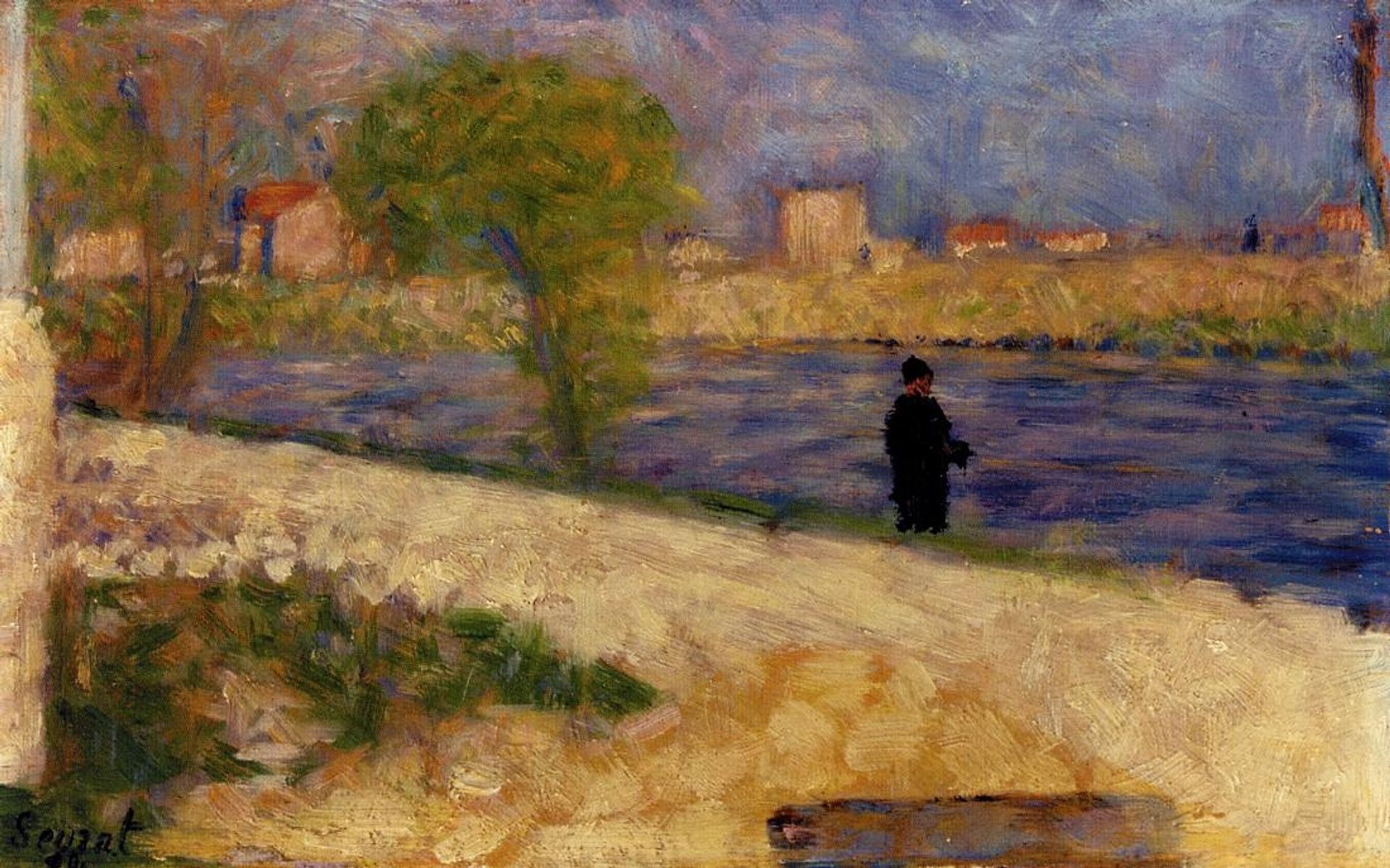 Study on the Island by Georges Seurat
