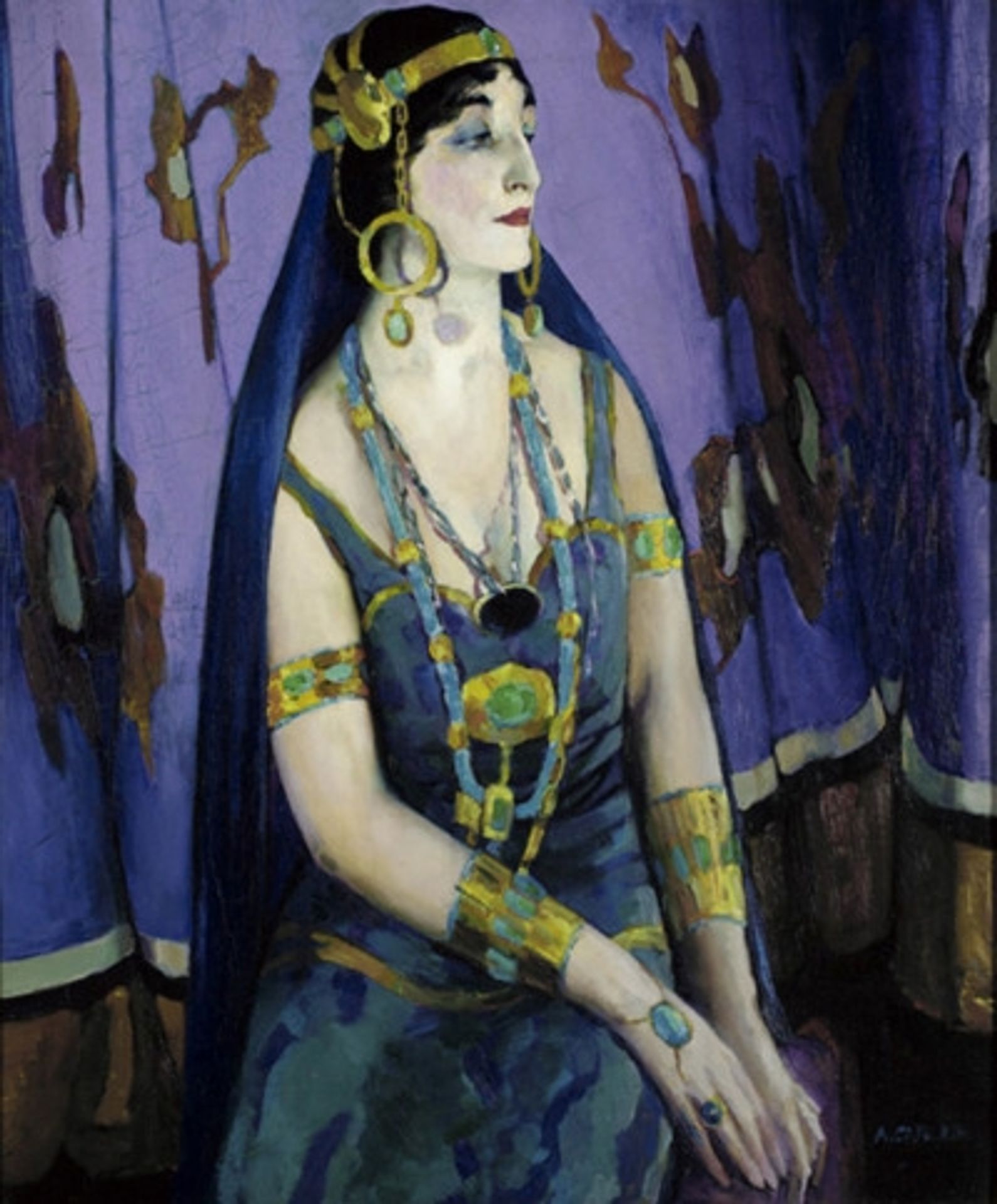 The Actress as Cleopatra (Mercedes de Cordoba, artist's wife) by Arthur Beecher Carles