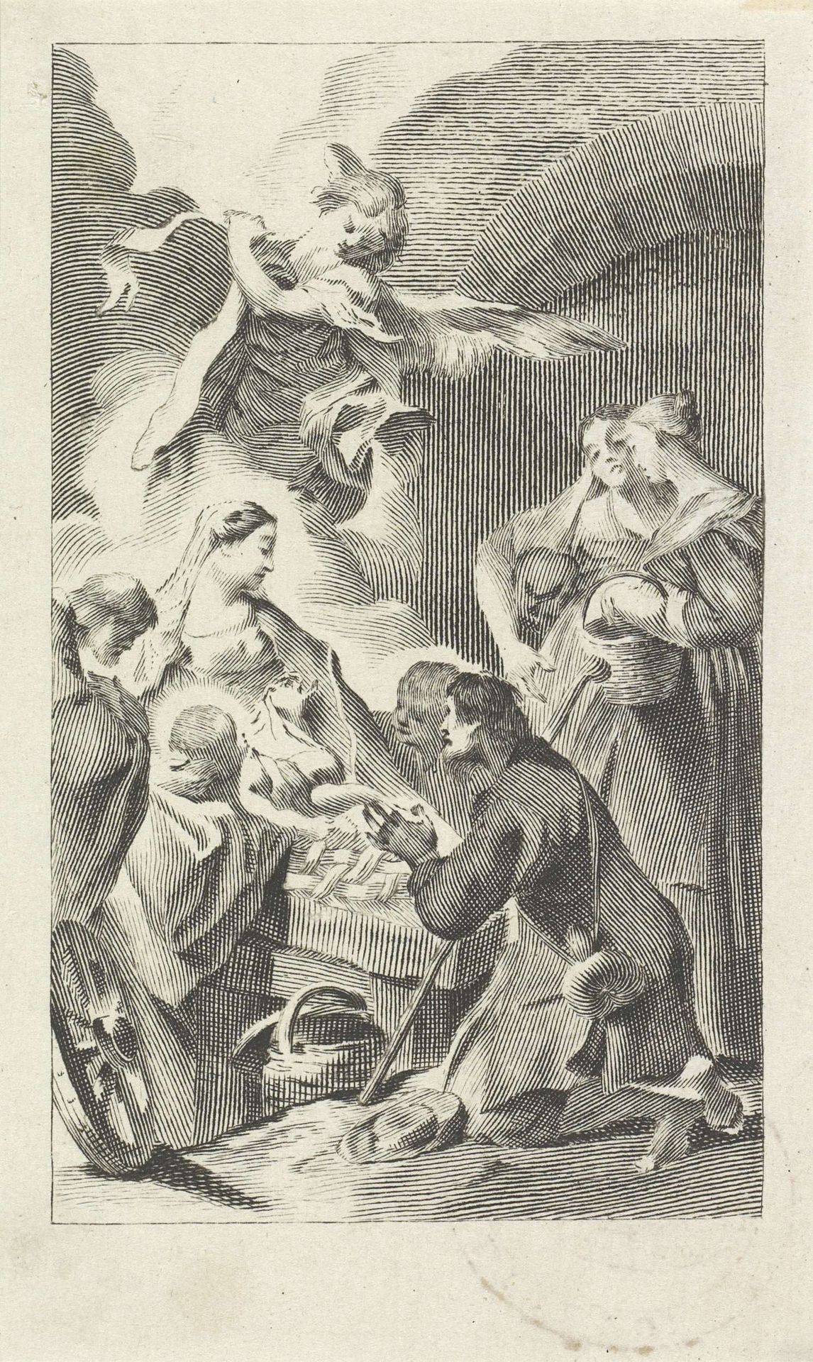 Aanbidding door de herders by Giovanni Cattini