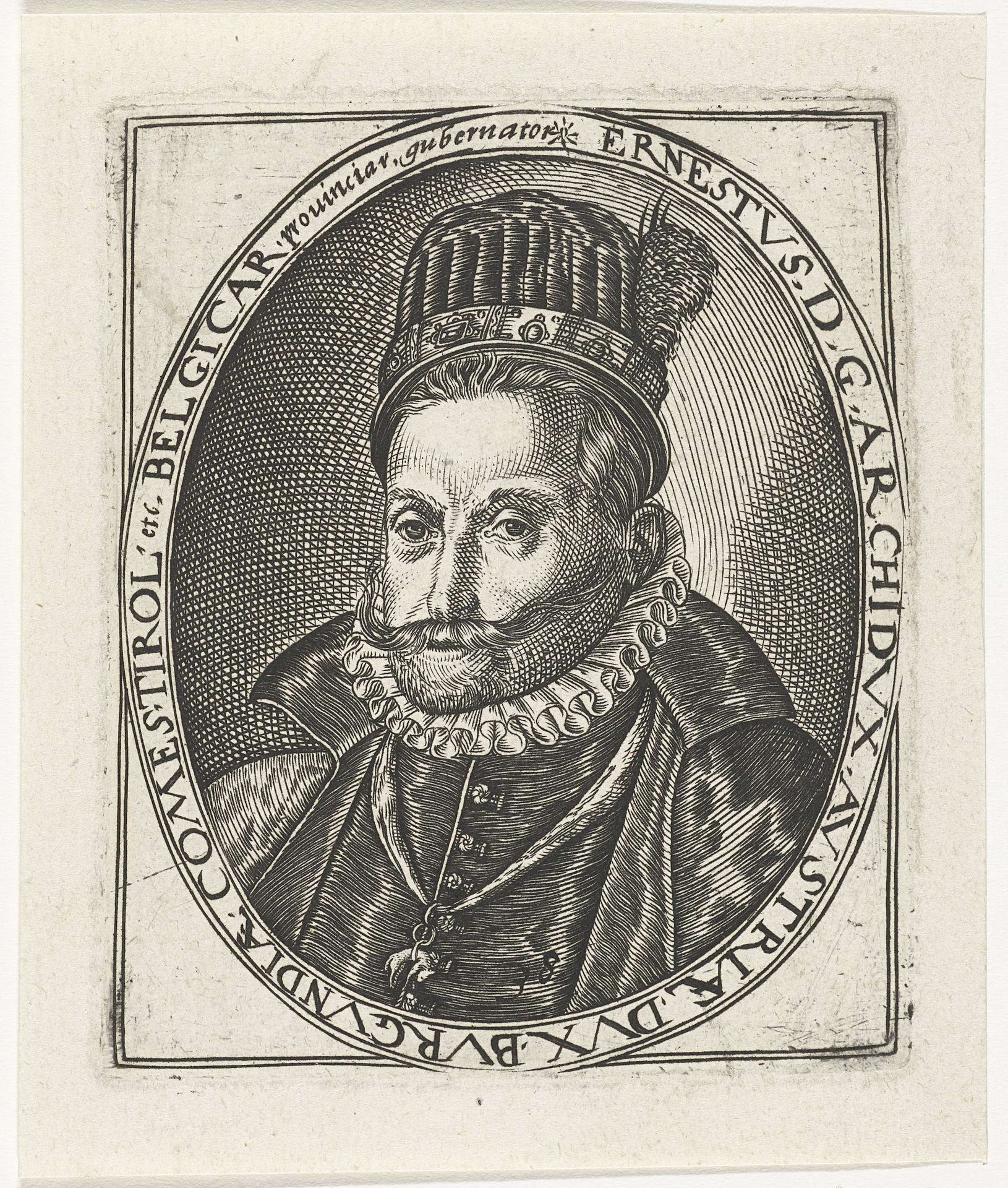 Portret van Ernst van Oostenrijk by Lambert Cornelisz