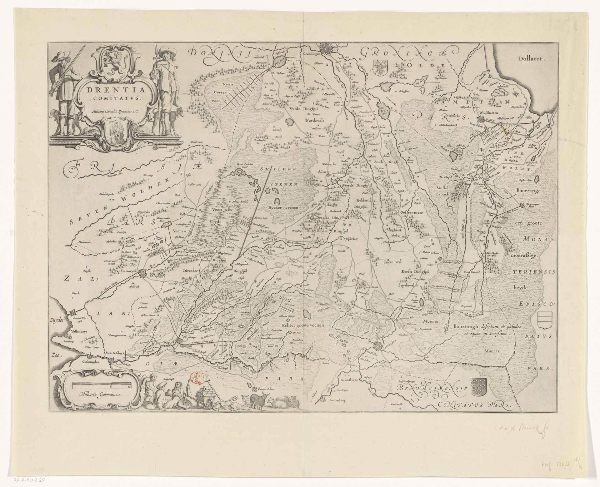 Kaart van Drenthe by Anonymous