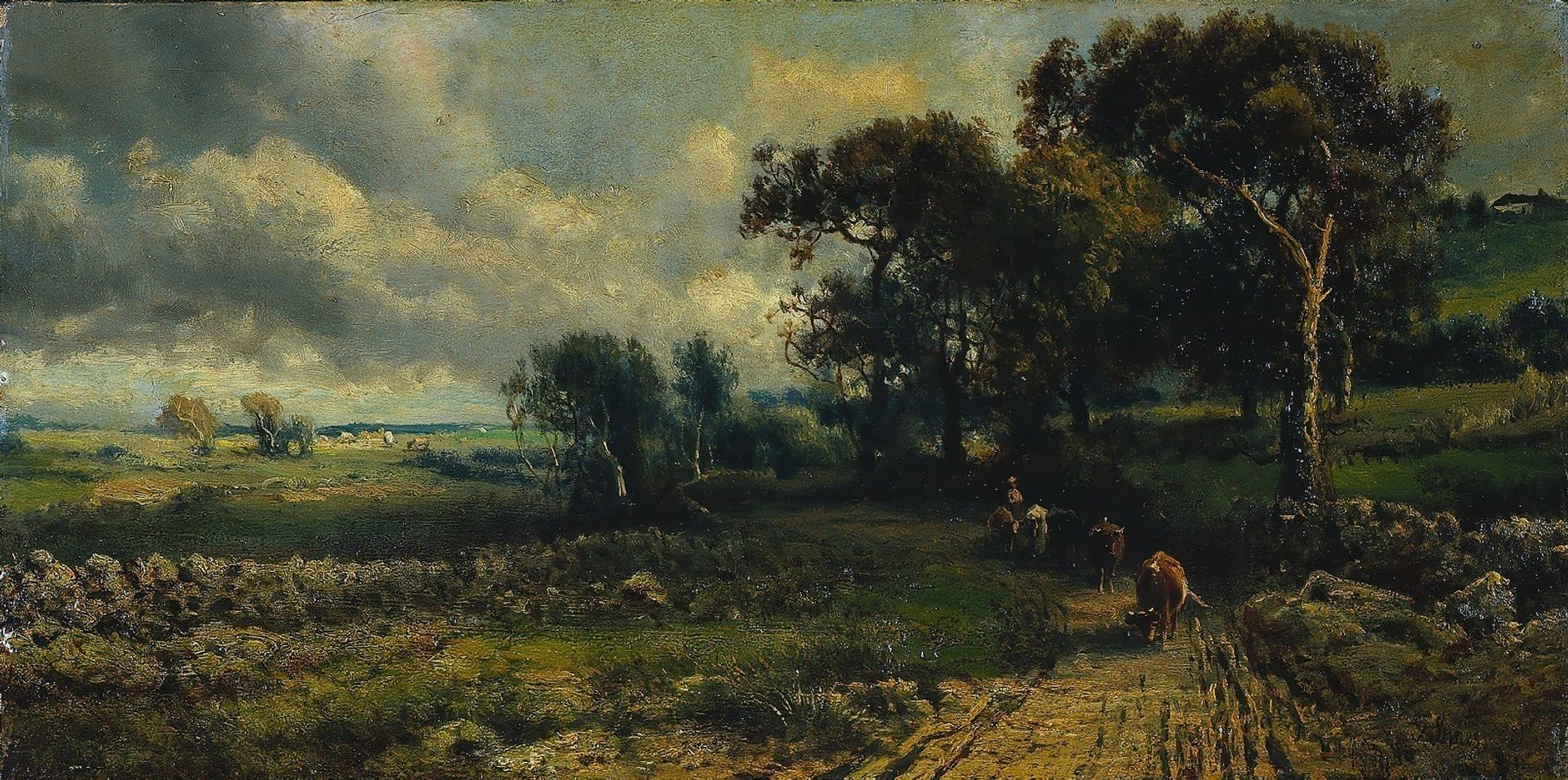 Fleecy Clouds by George Inness