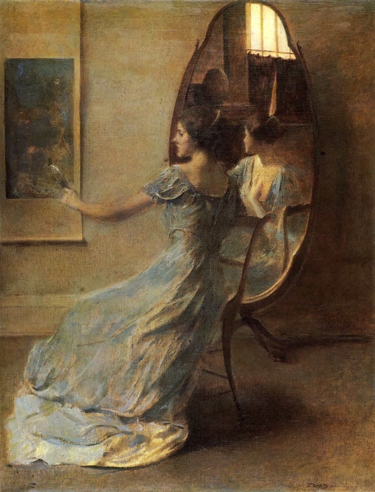 Before the Mirror by Thomas Wilmer Dewing
