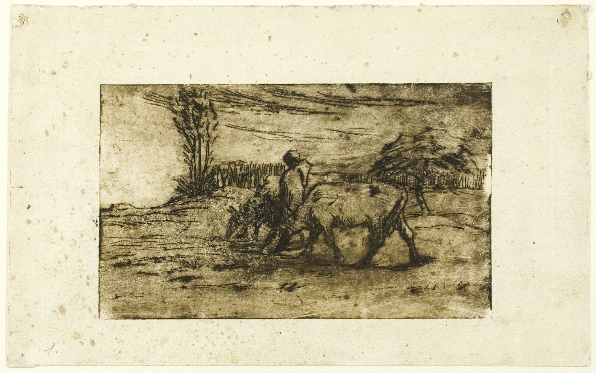 The Two Cows by Jean-François Millet