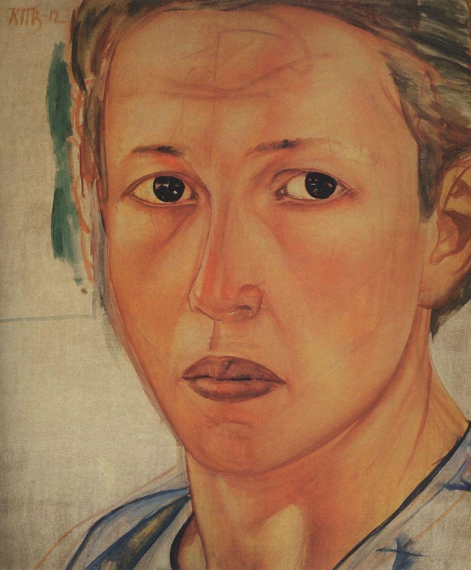 Portrait of Grekova (Kazachka) by Kuzma Petrov-Vodkin