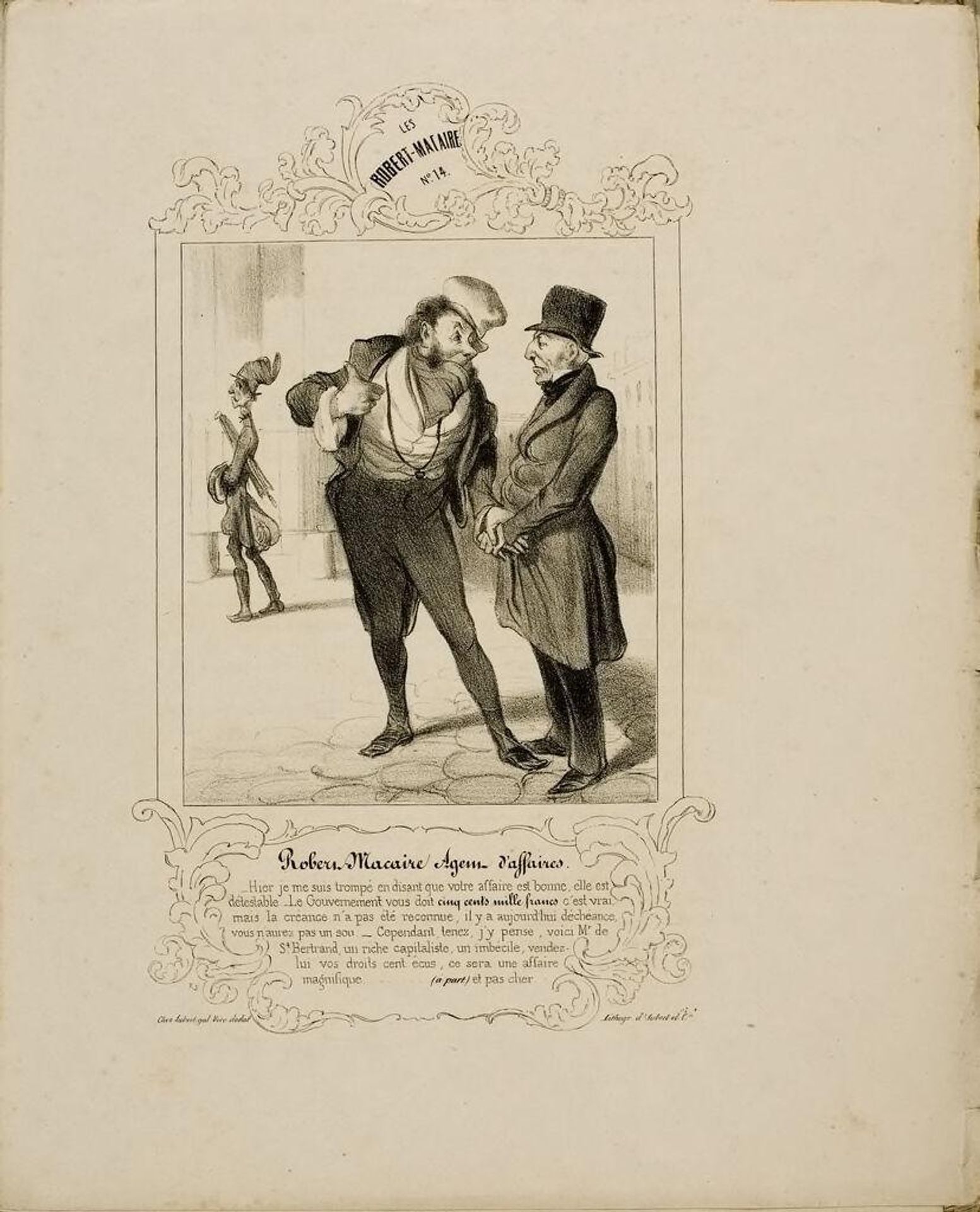 Robert Macaire, Business Agent by Honoré Daumier