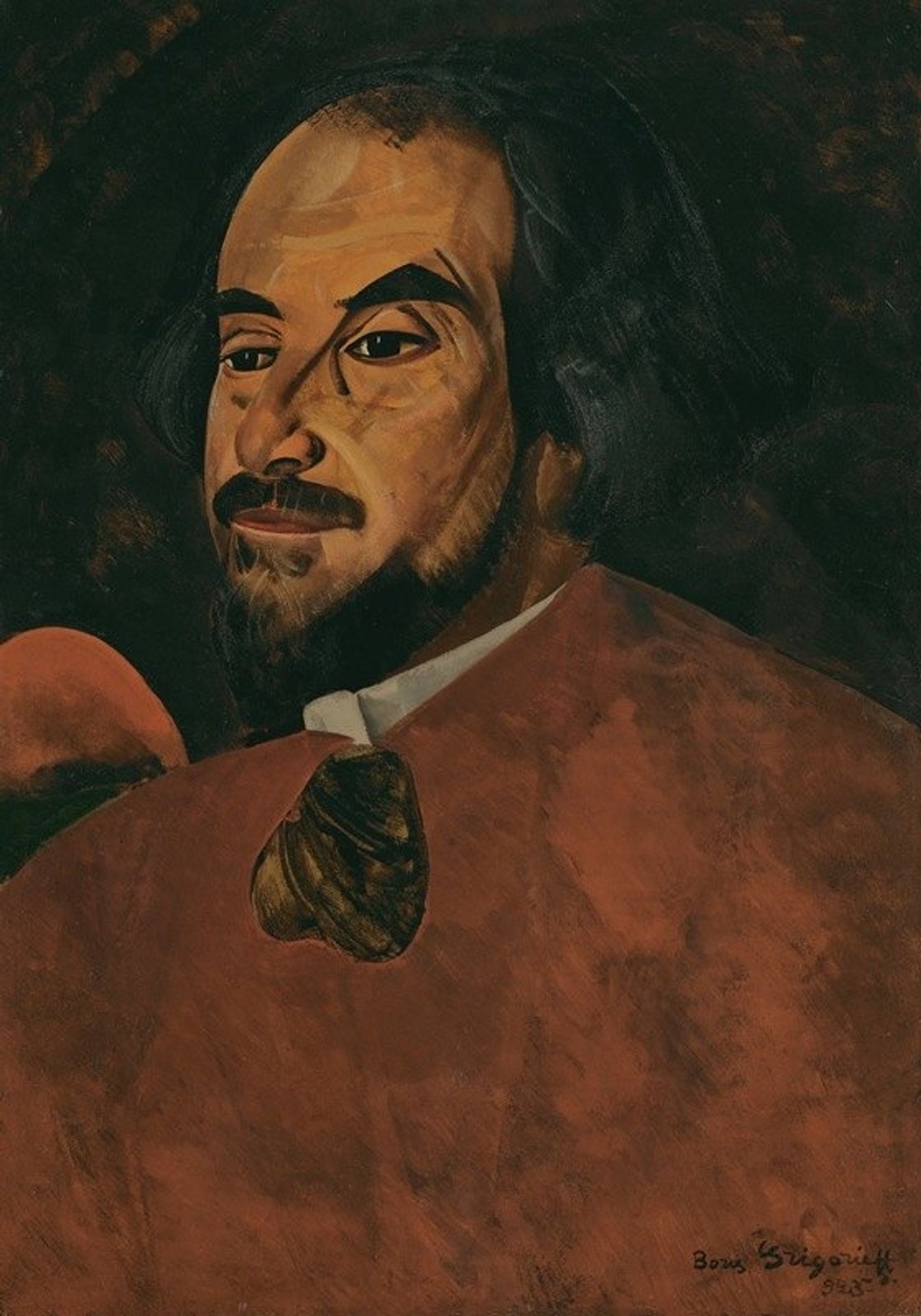 Portrait of An Actor Said To Be Nikolai Alexandrov by Boris Grigoriev