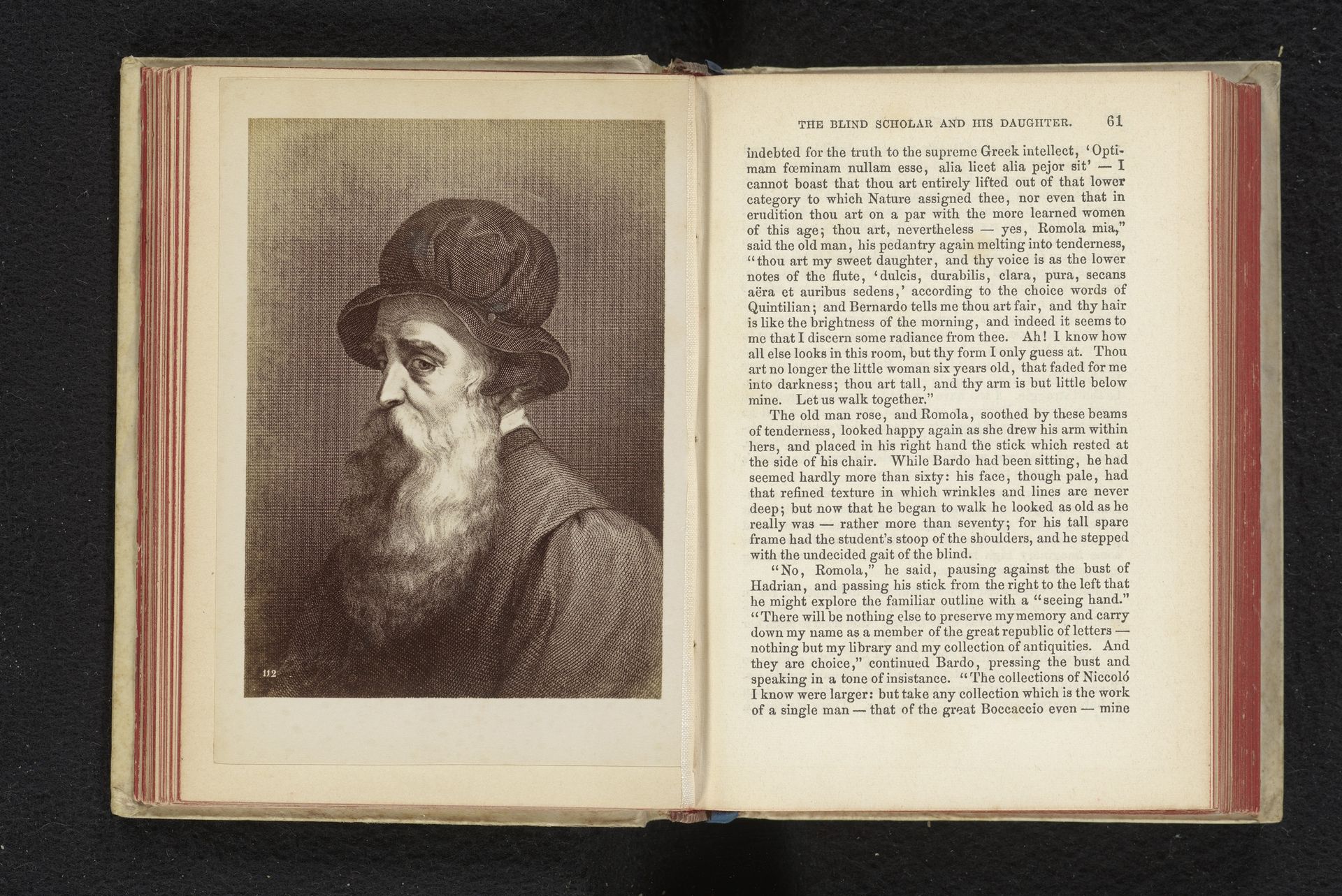 Fotoreproductie van een prent van een portret van Bardo de' Bardi by Giacomo Brogi