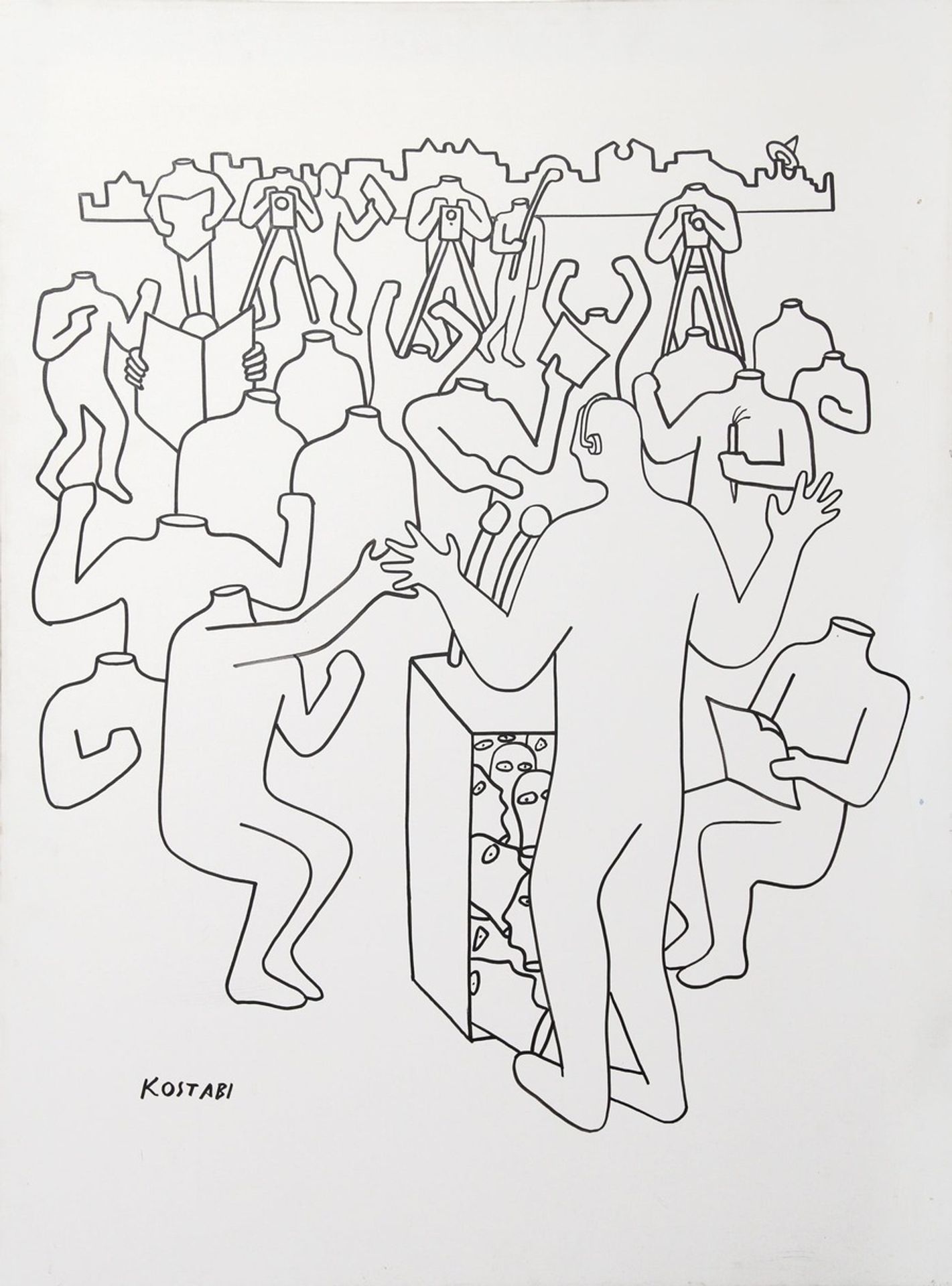 Injunction Against Interiority by Mark Kostabi