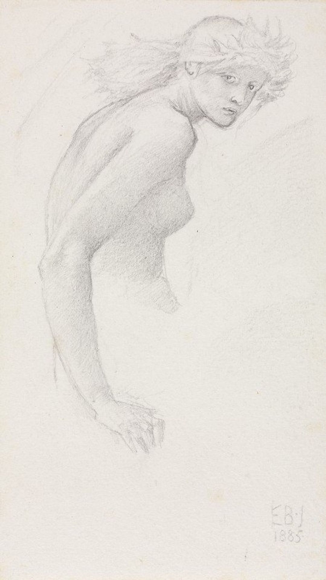 Study of a Female Figure by Edward Burne-Jones