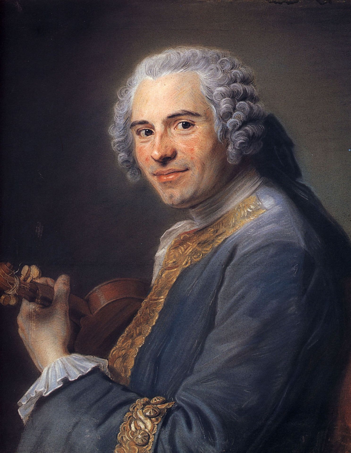 Jean-Joseph Cassanea de Mondonville by Maurice Quentin de La Tour