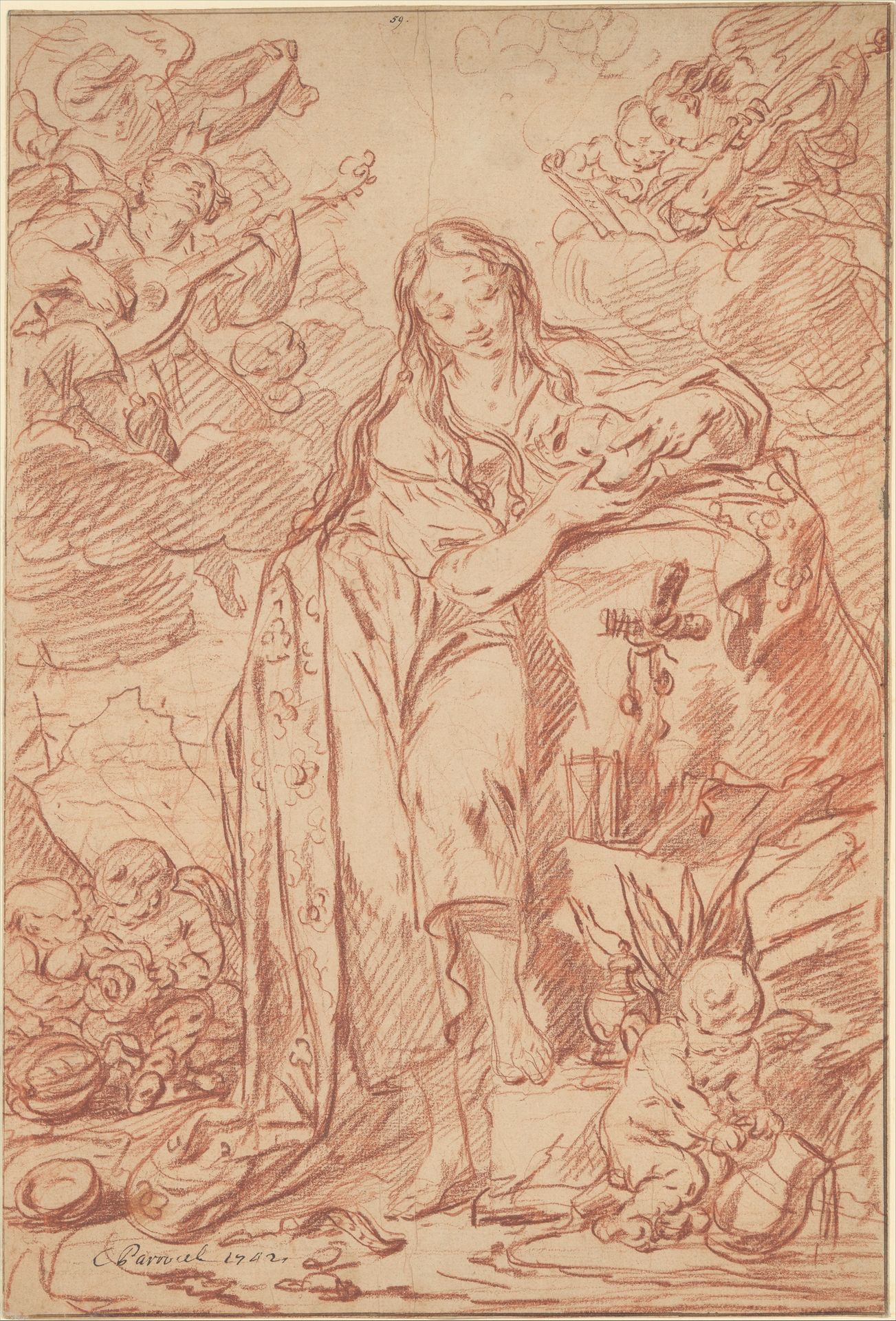 The Penitent St. Mary Magdalen by Charles Parrocel