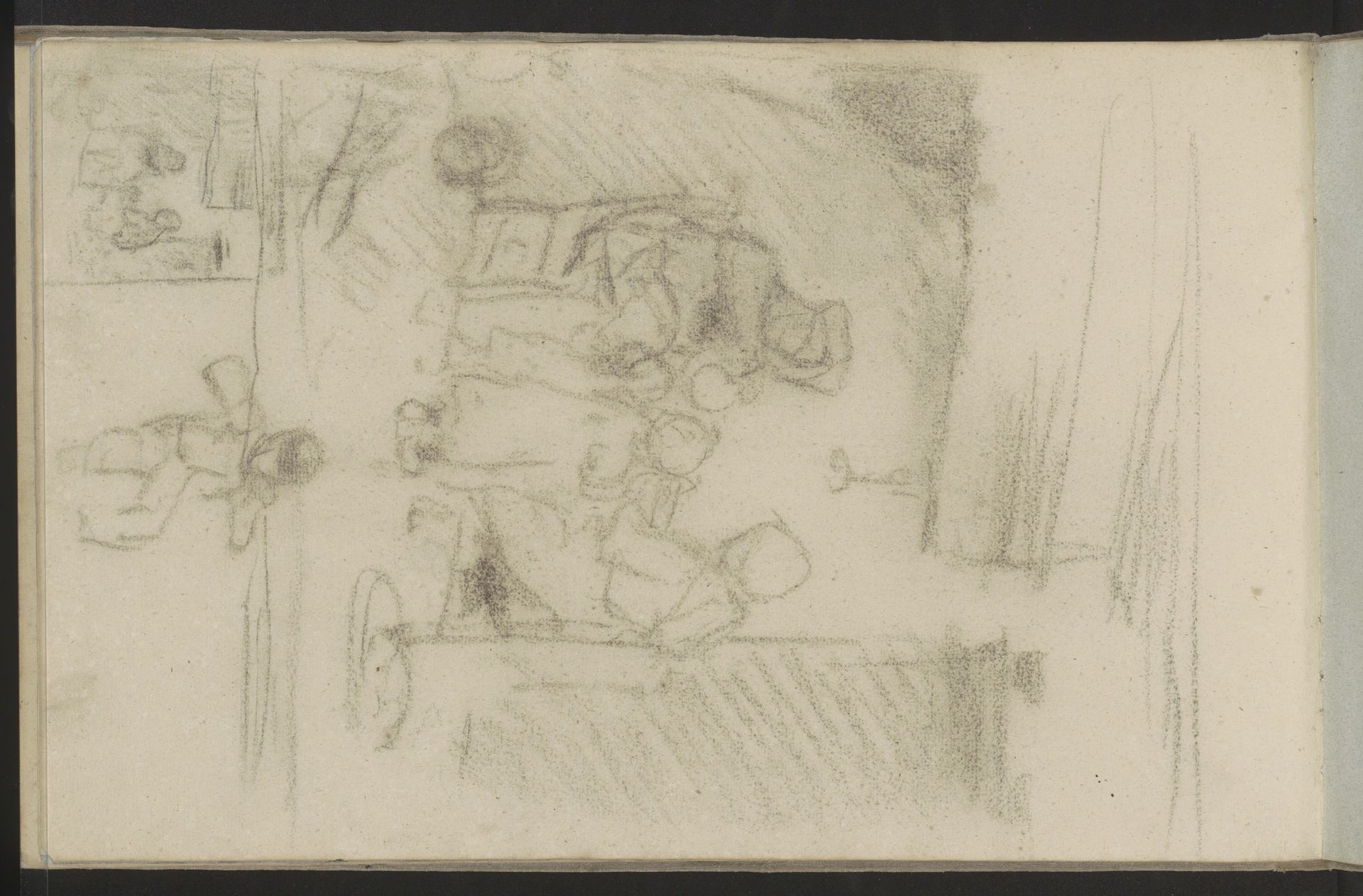 Boereninterieur met een gezin rondom een tafel by Albert Neuhuys