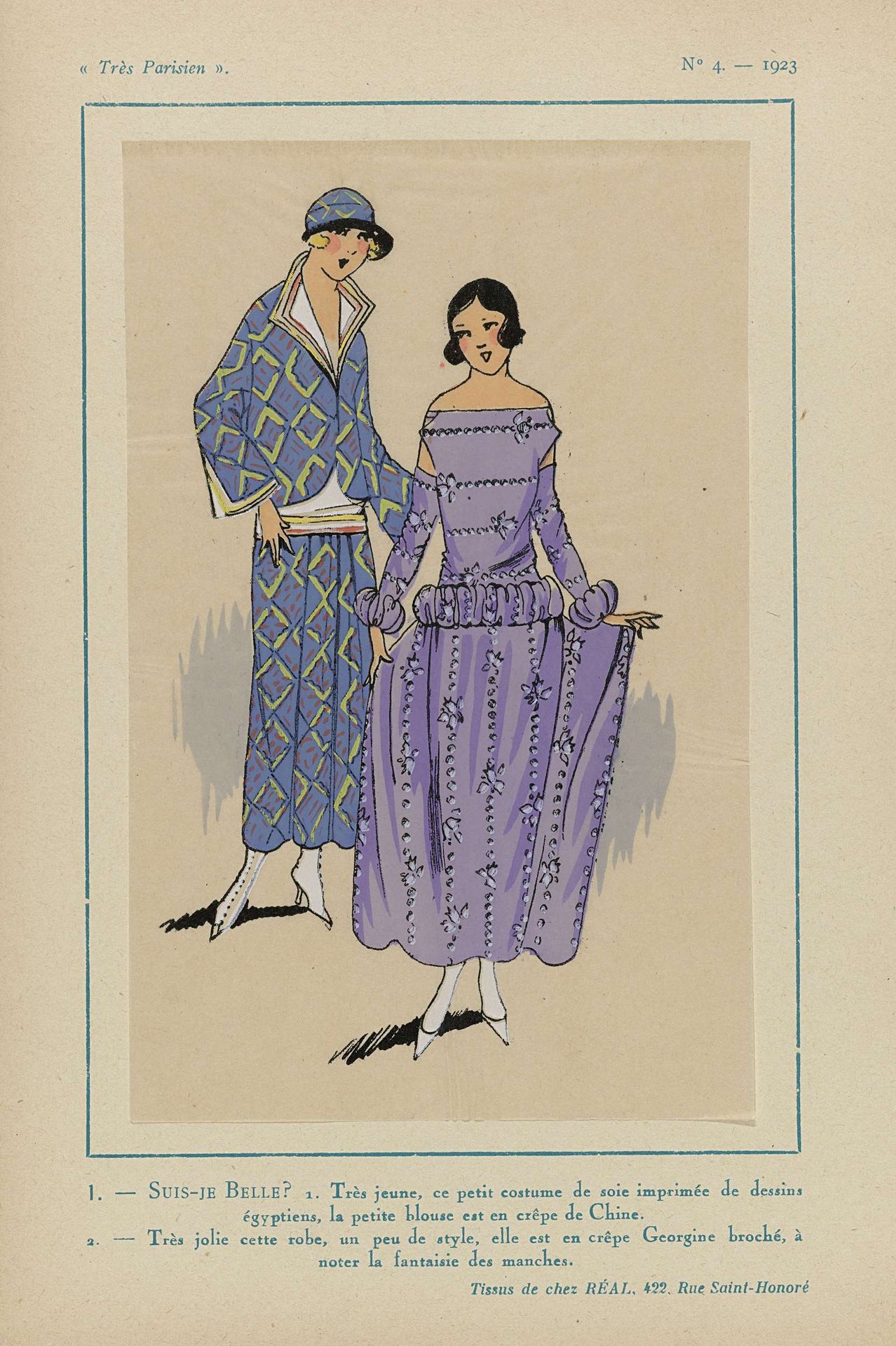 Très Parisien, 1923, No. 4: 1. - SUIS-JE BELLE? 1. Très jeune,... by Anonymous