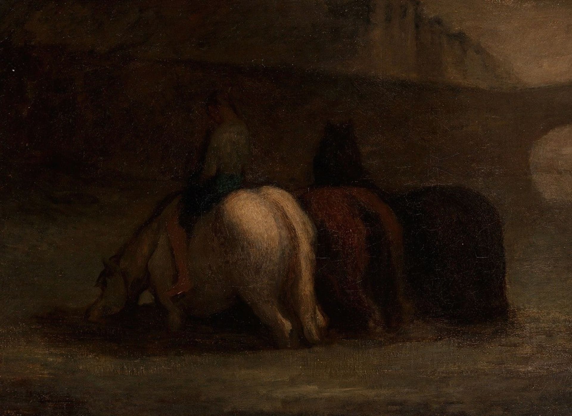 L’abreuvoir by Honoré Daumier