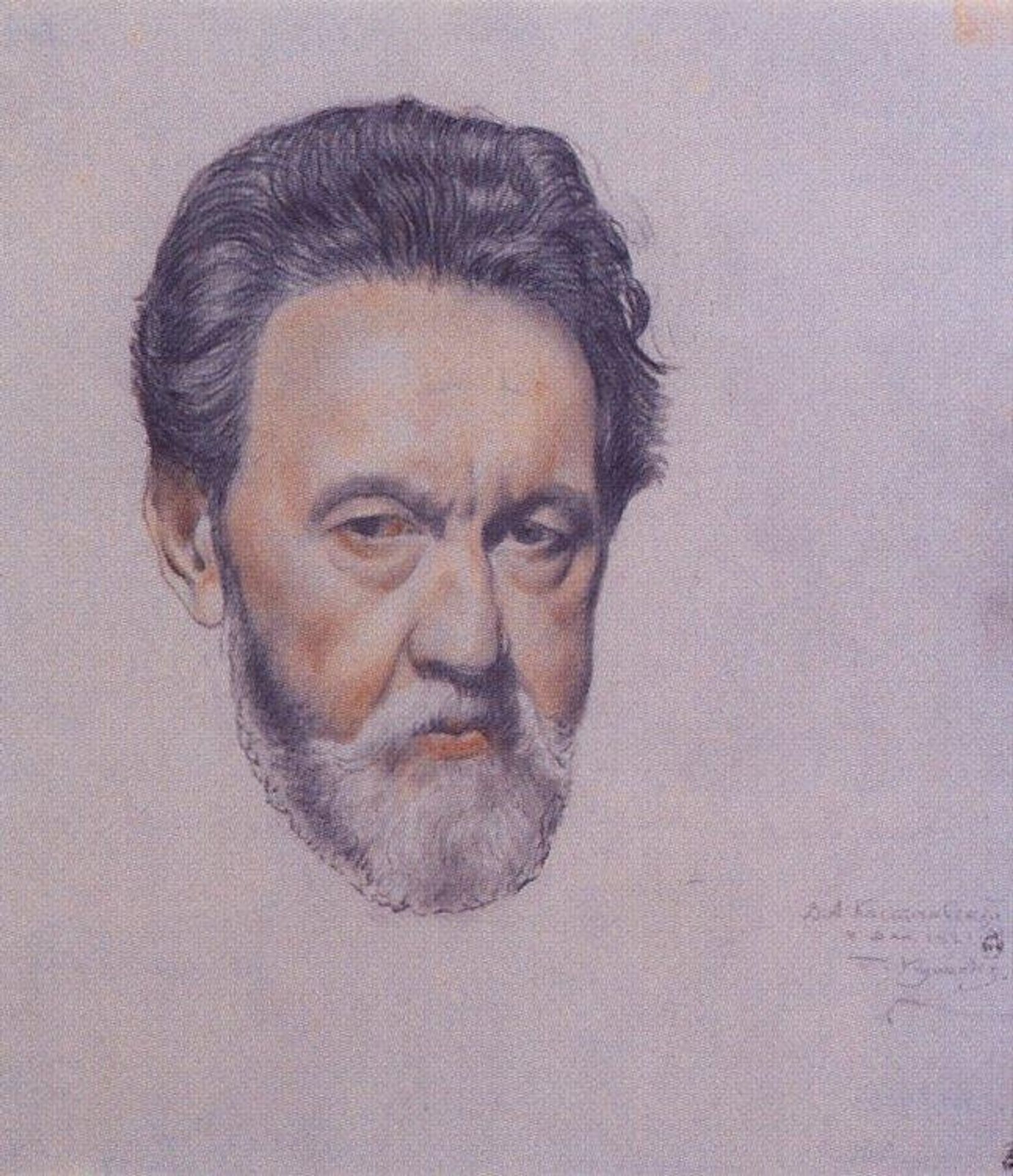 Portrait V.A. Kastalsky by Boris Kustodiev