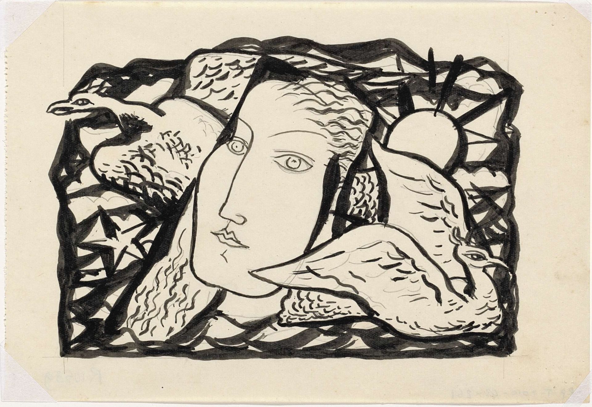 Venus Vignet voor boek 'L'art Hollandais contemporain' van Paul Fierens by Leo Gestel