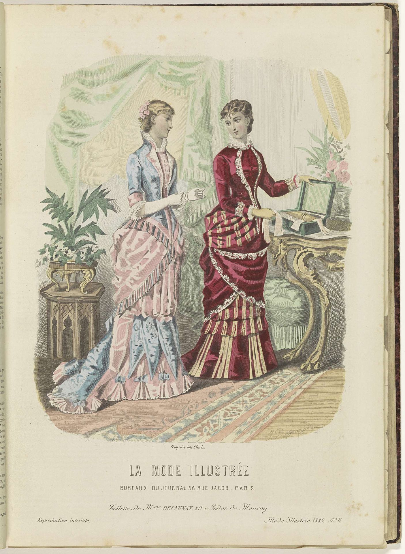 La Mode Illustrée, Journal de la Famille, 1882 by Firmin-Didot & Cie