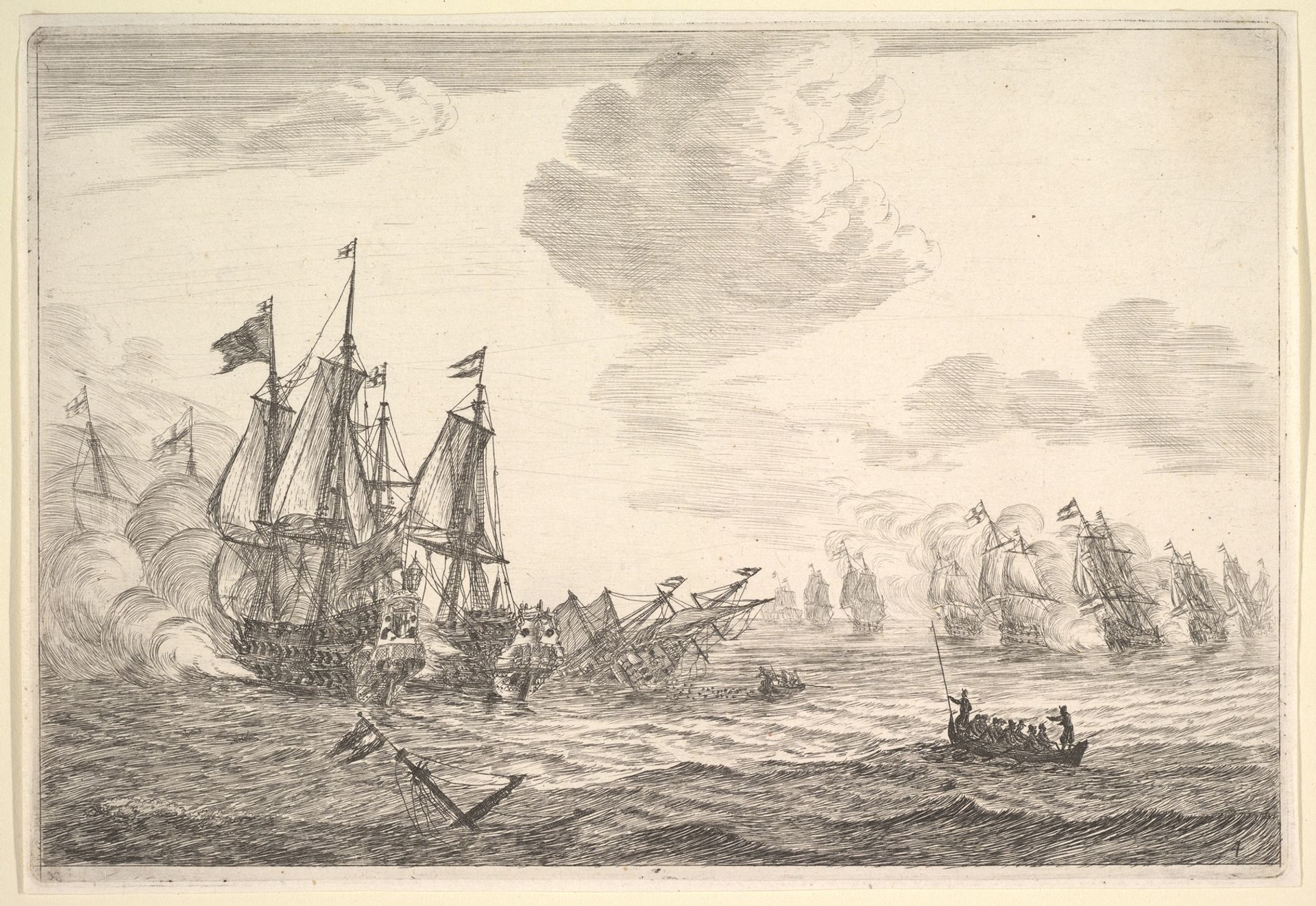 Naval Battle by Reinier Nooms