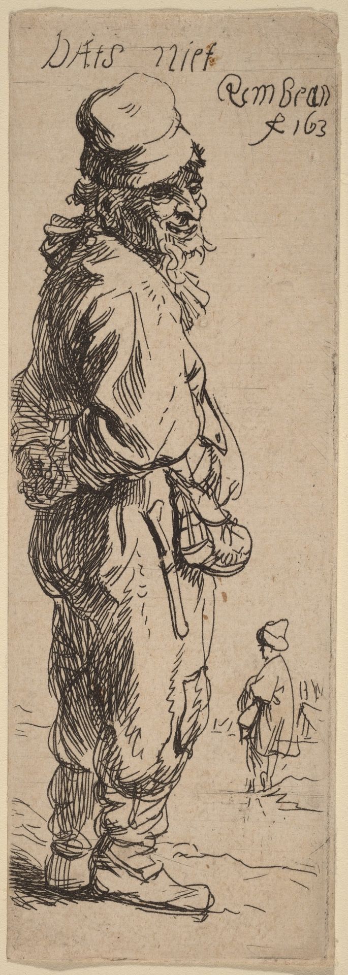 A Peasant Replying: "Dats niet" (That's nothing) by Rembrandt van Rijn