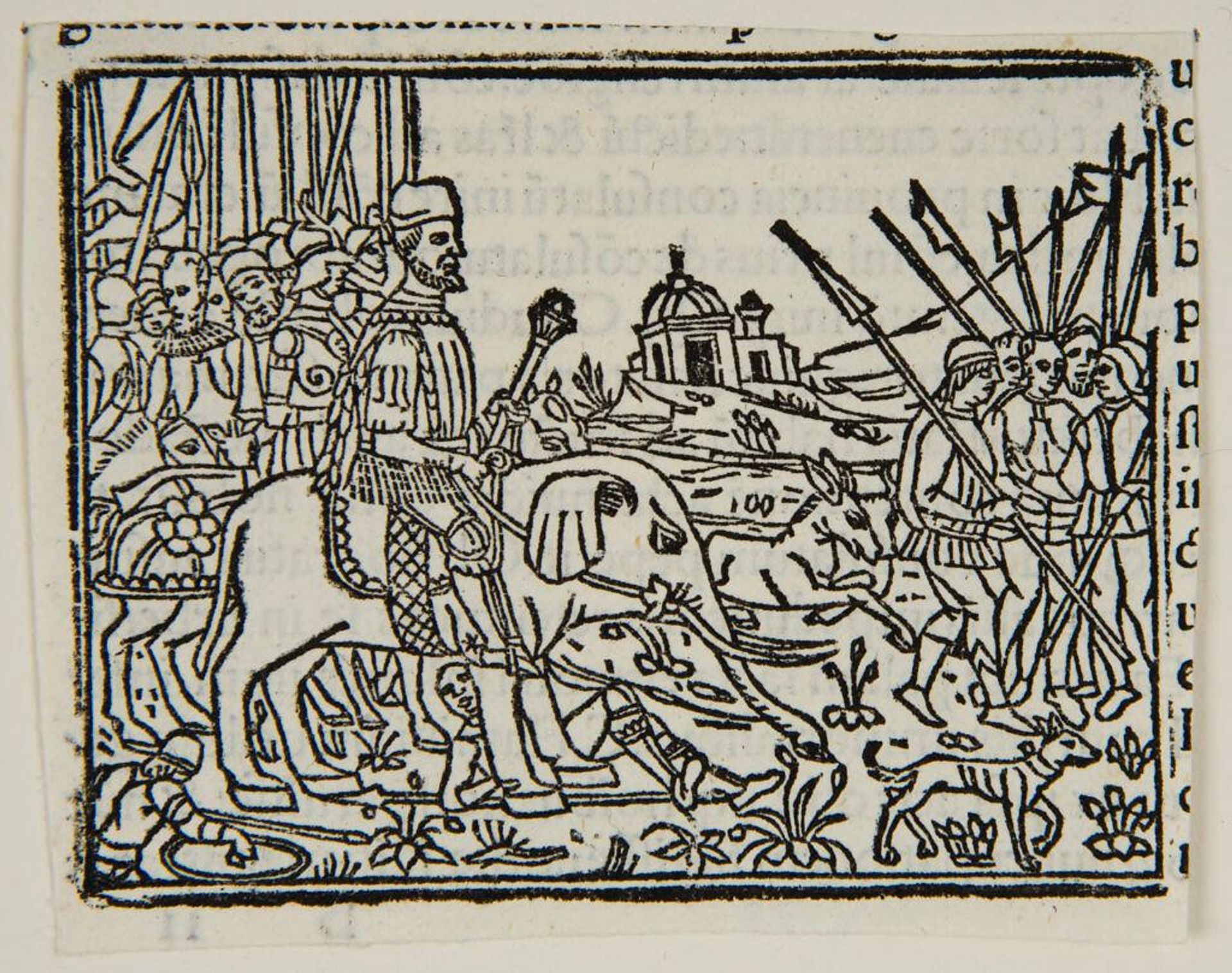 Book XXII.3.  Hannibal arrives in Etruria {Tertiae Decadis Liber Secundus p. CII verso} by Anonymous