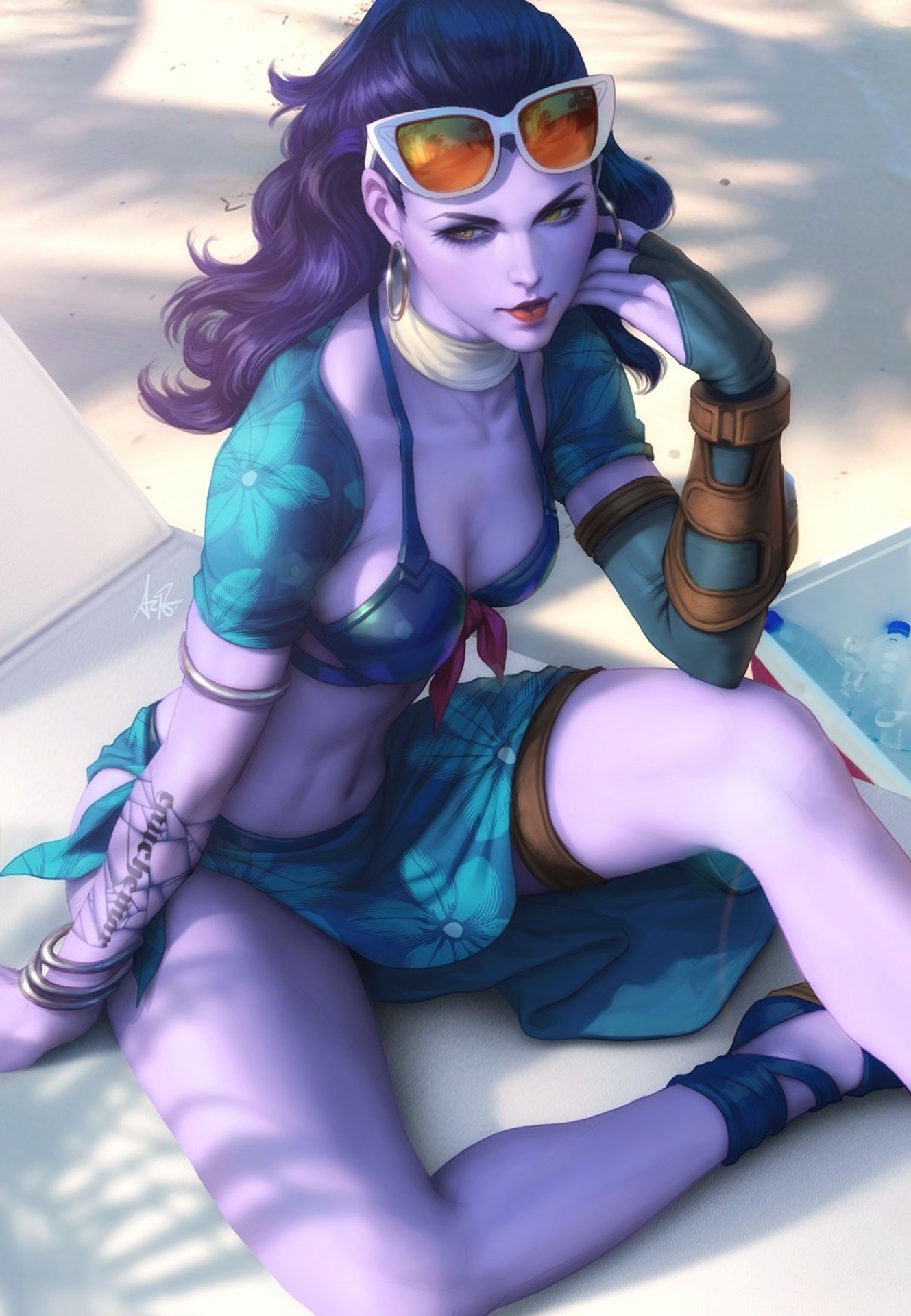 Widowmaker Summer by Stanley Artgerm Lau