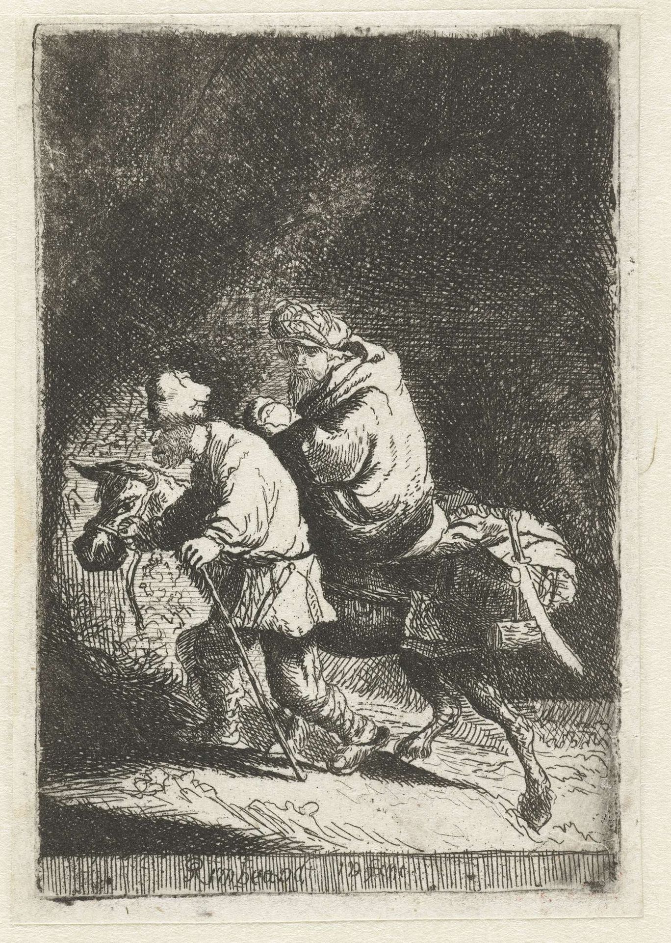 The flight into Egypt: small by Anonymous
