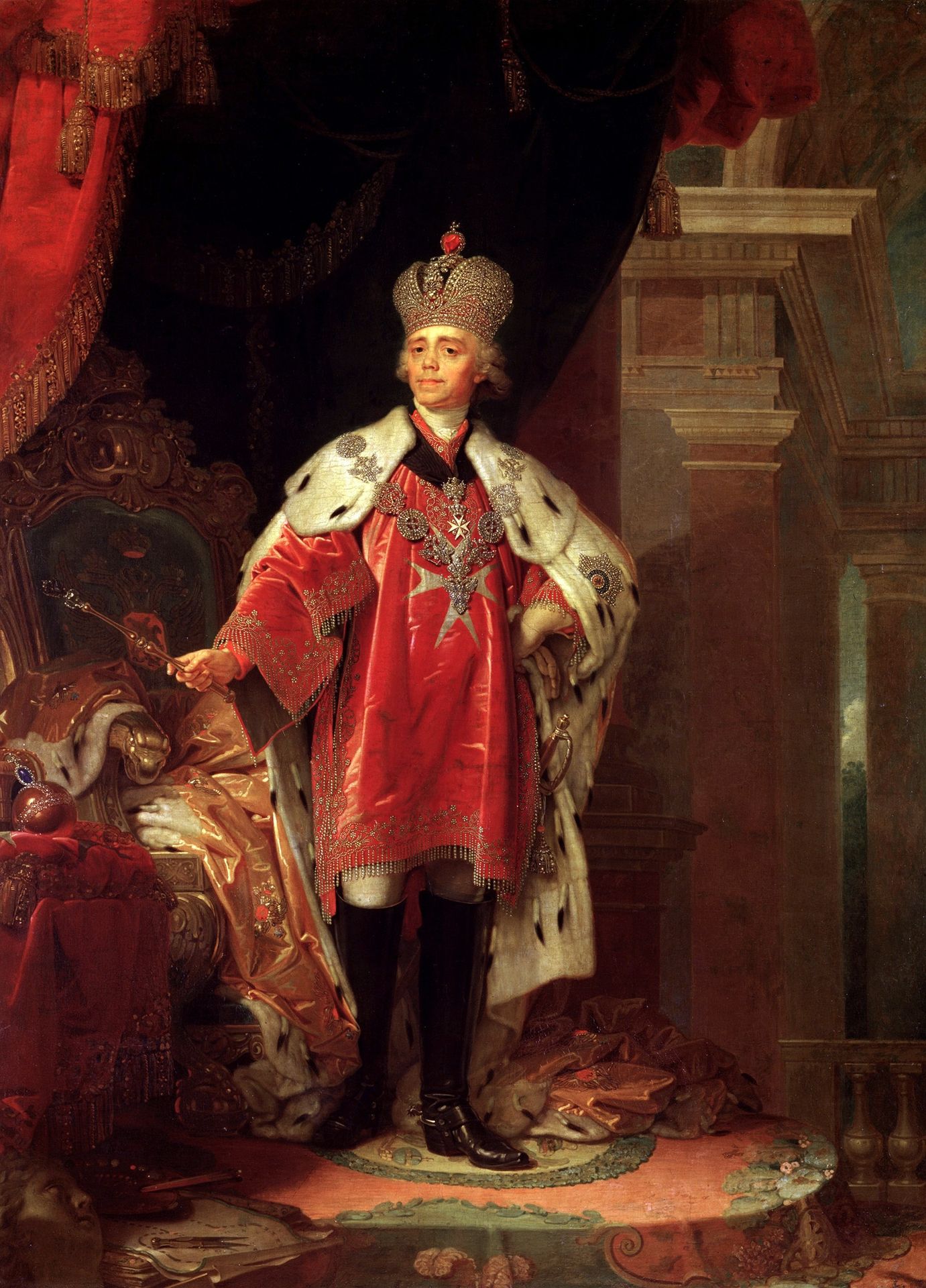 Paul I by Vladimir Borovikovsky
