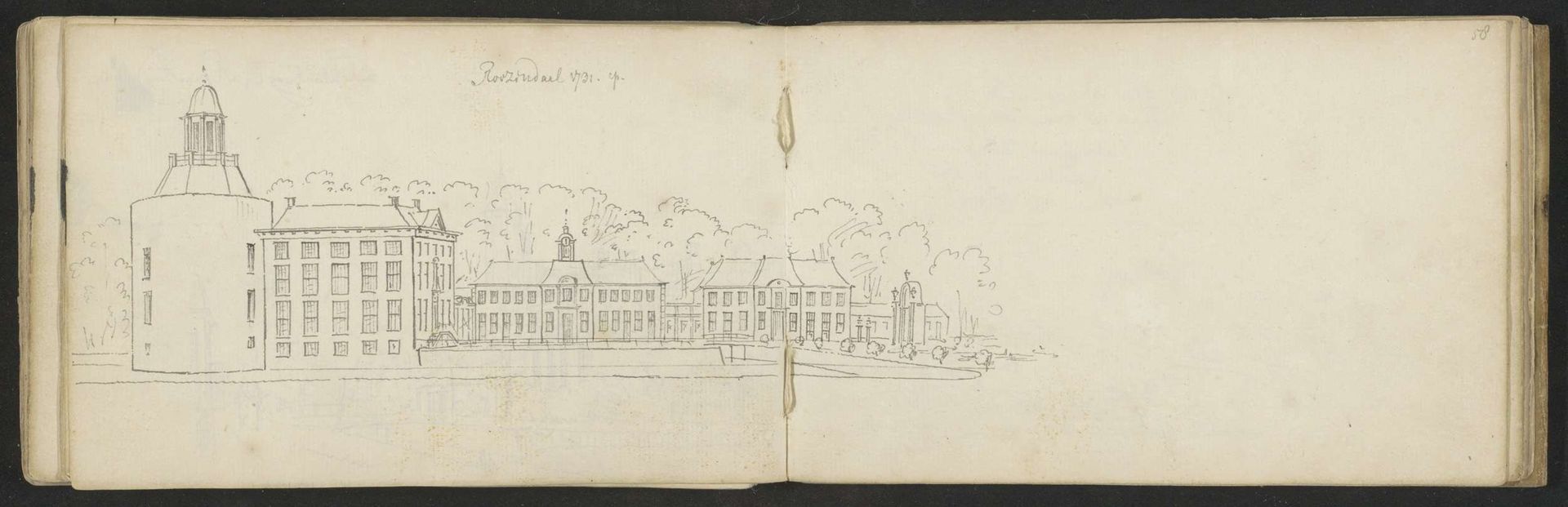 Kasteel Rosendael te Rozendaal by Abraham de (II) Haen