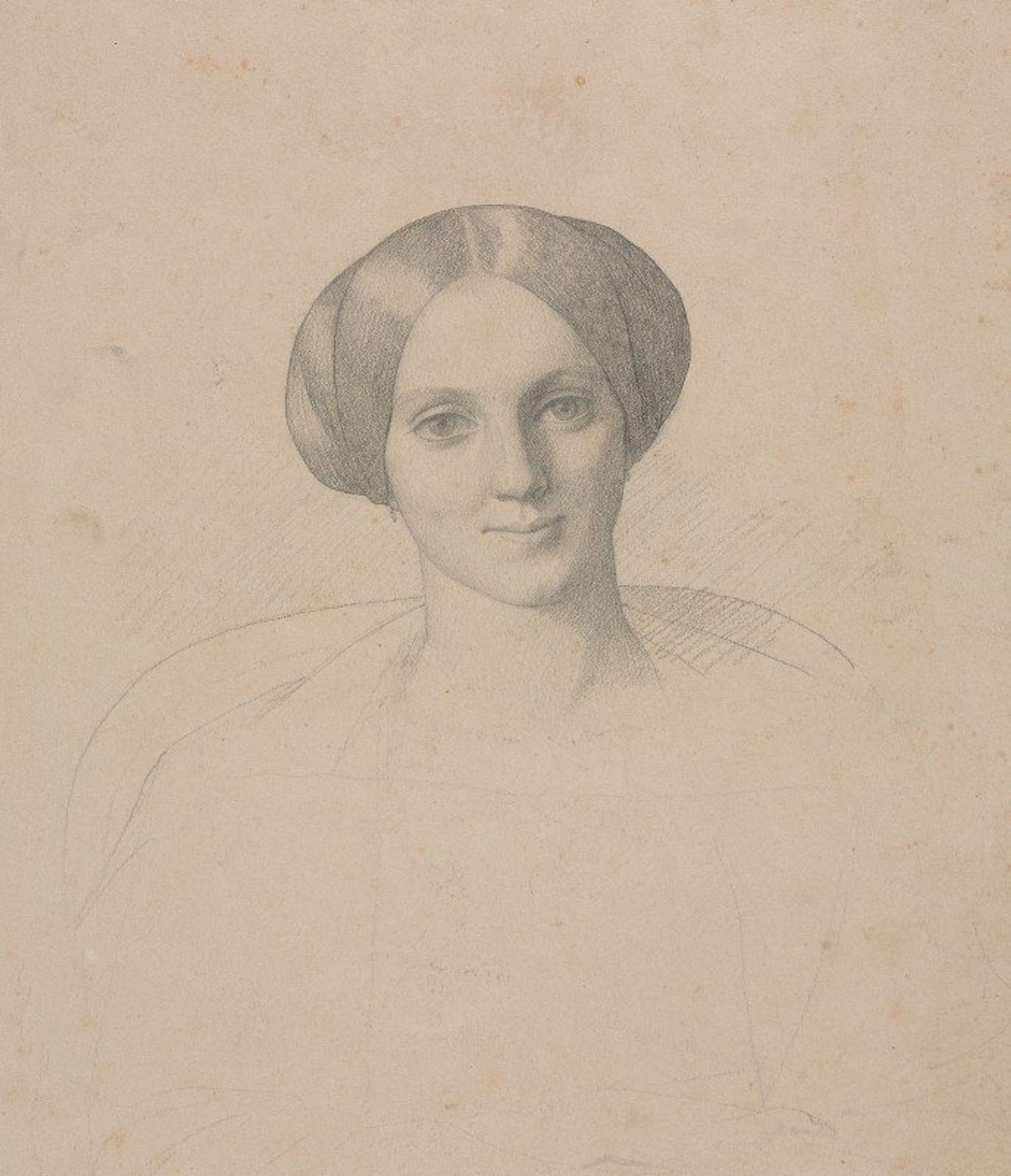 Portrait Head of a Woman by Jean-Léon Gérôme