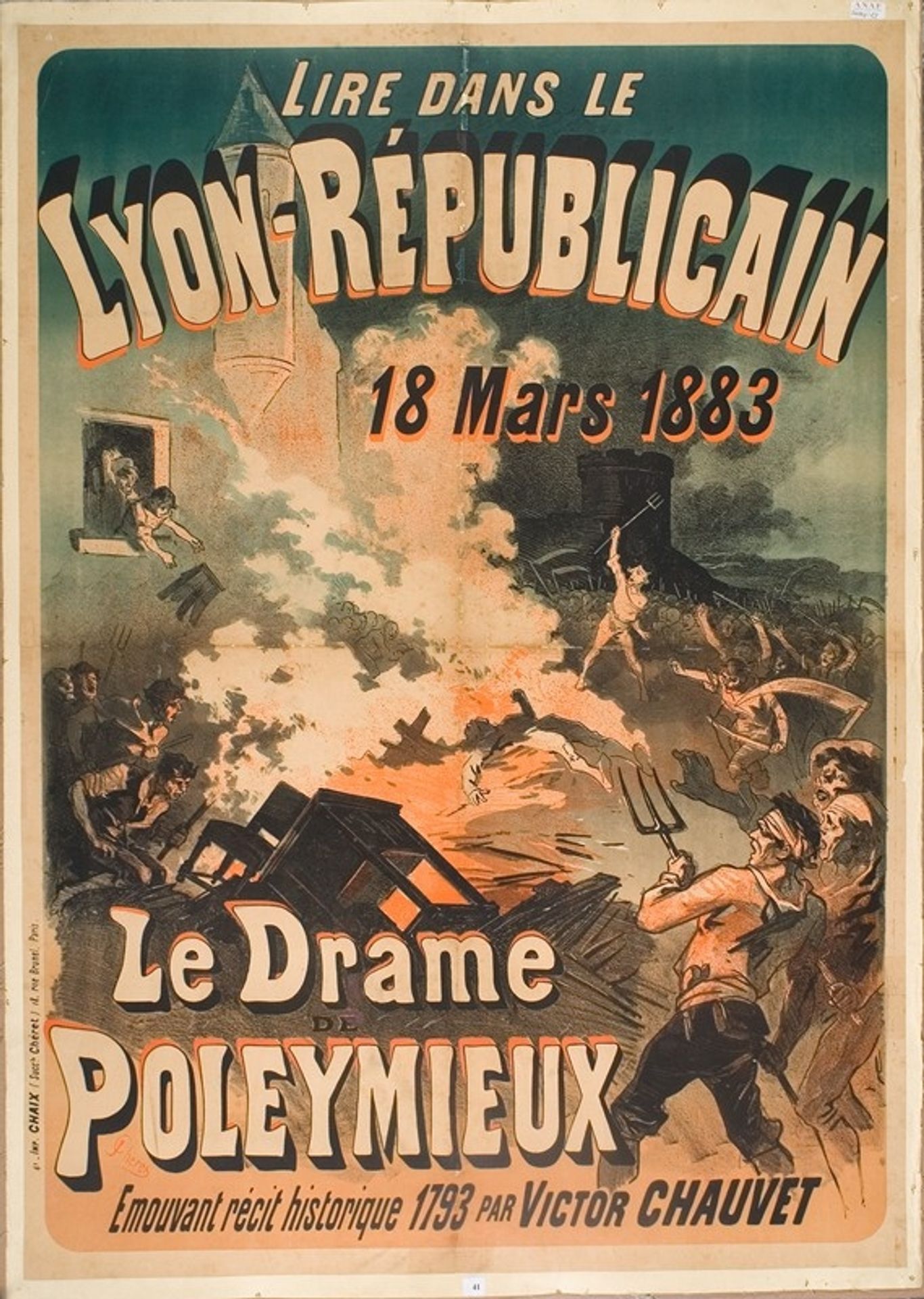 Le drame de Poleymieux by Jules Chéret