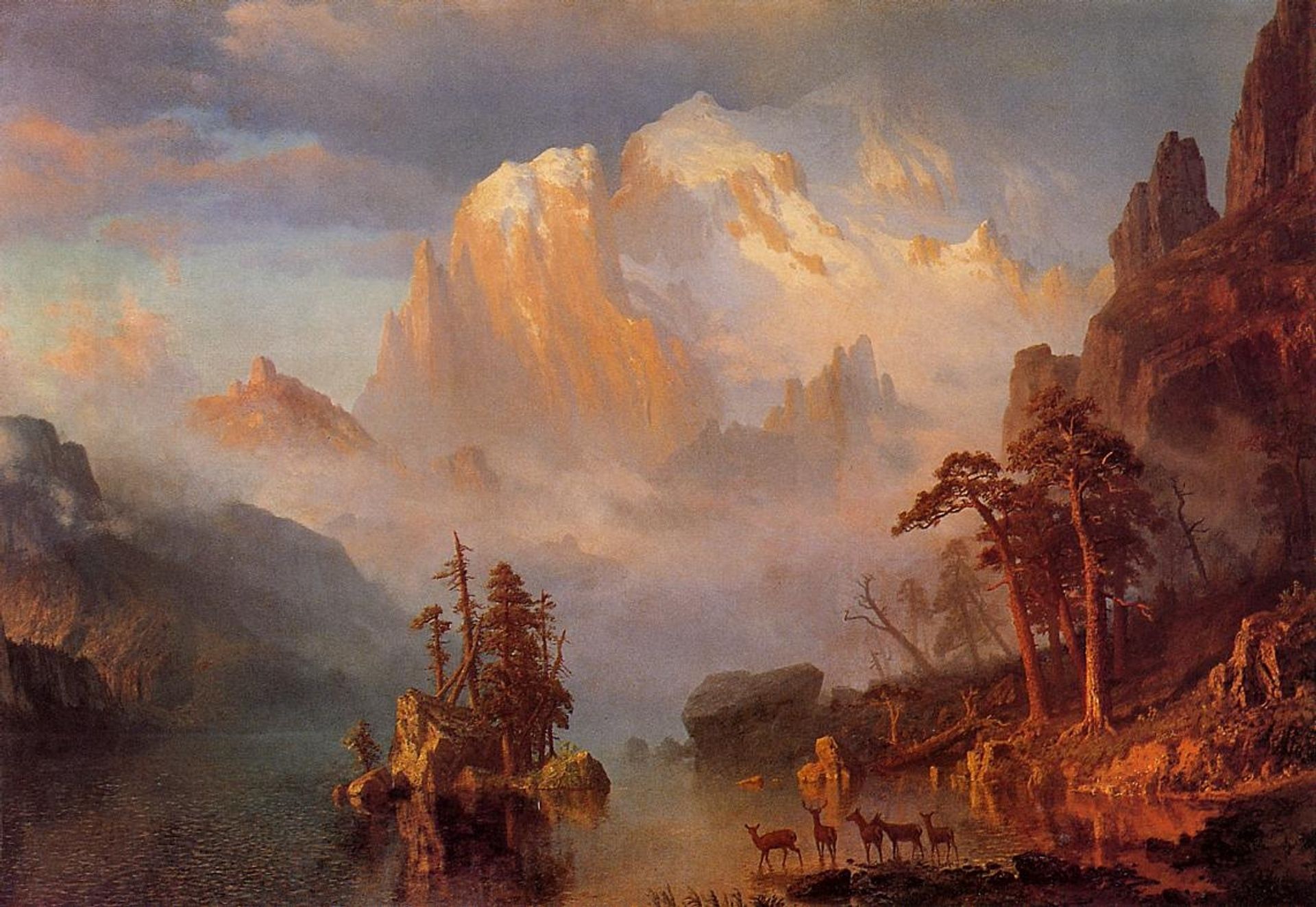 Rocky Mountains by Albert Bierstadt