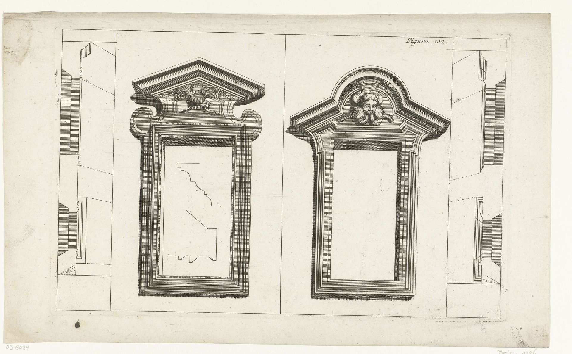 Twee raamkozijnen by Georg Conrad Bodenehr