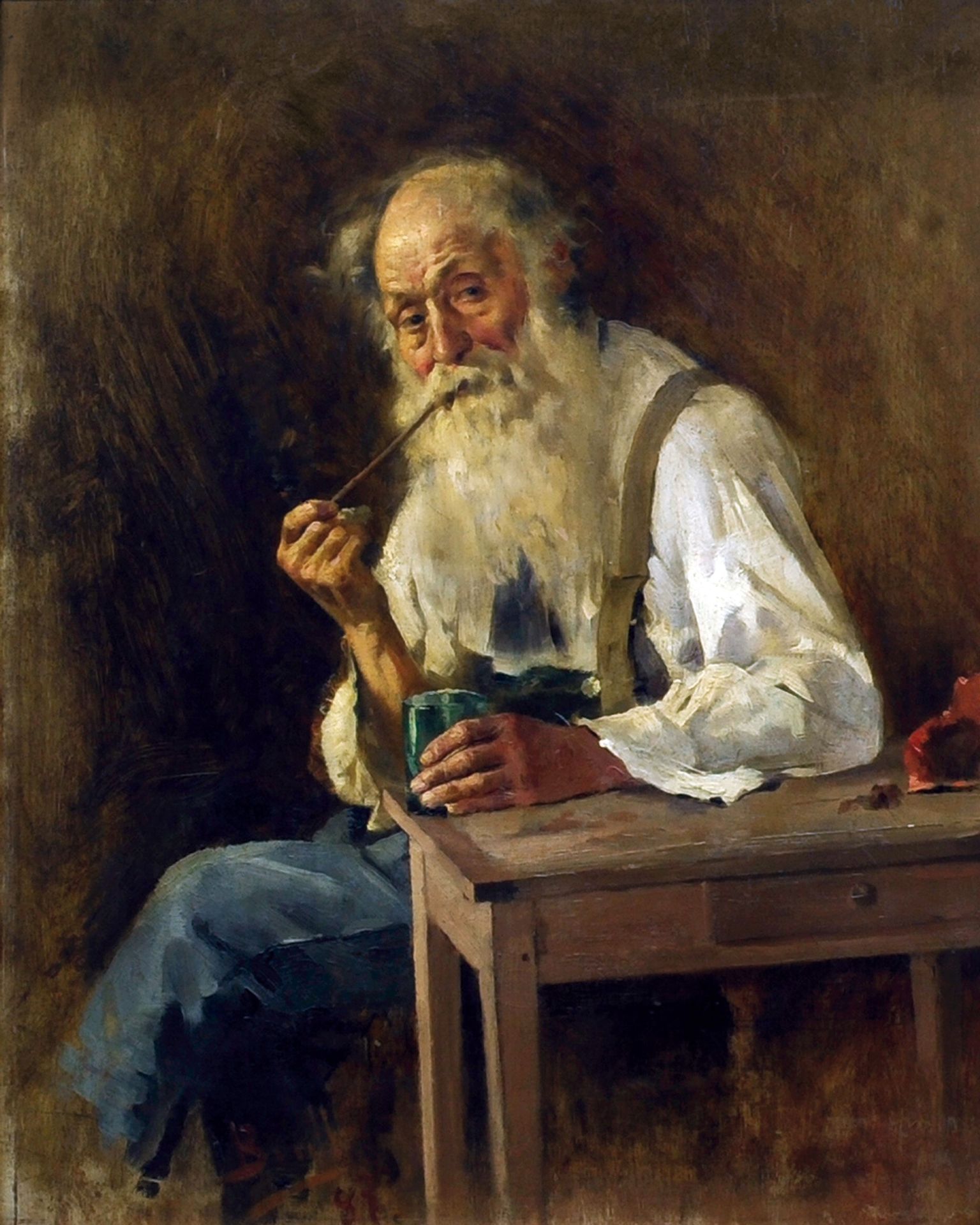 Old man with his glories by Joan Brull