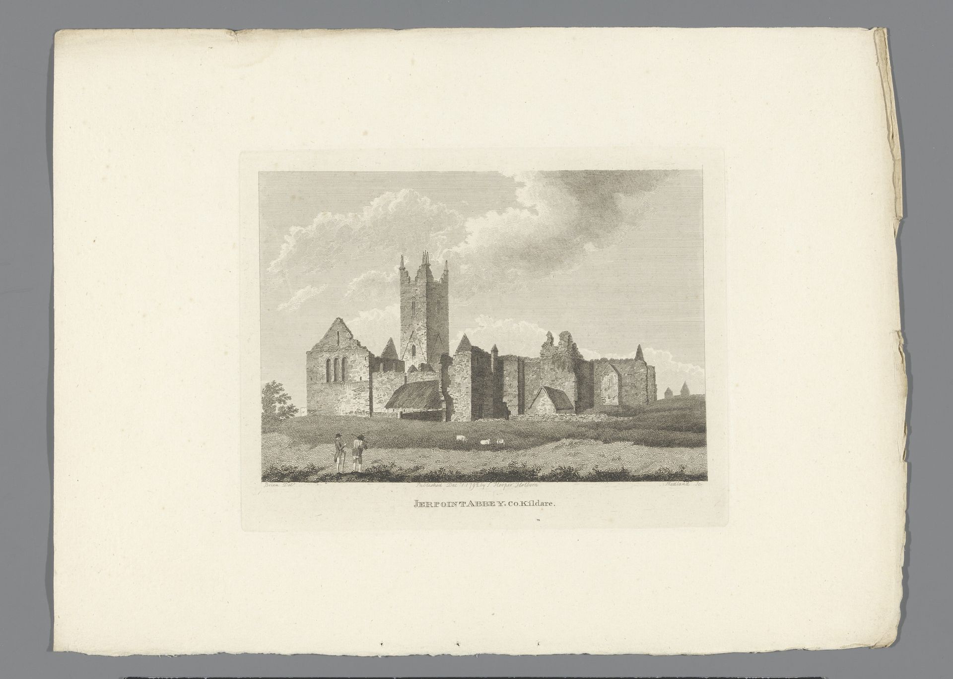 Gezicht op de ruïnes van de abdij van Jerpoint by Thomas Medland