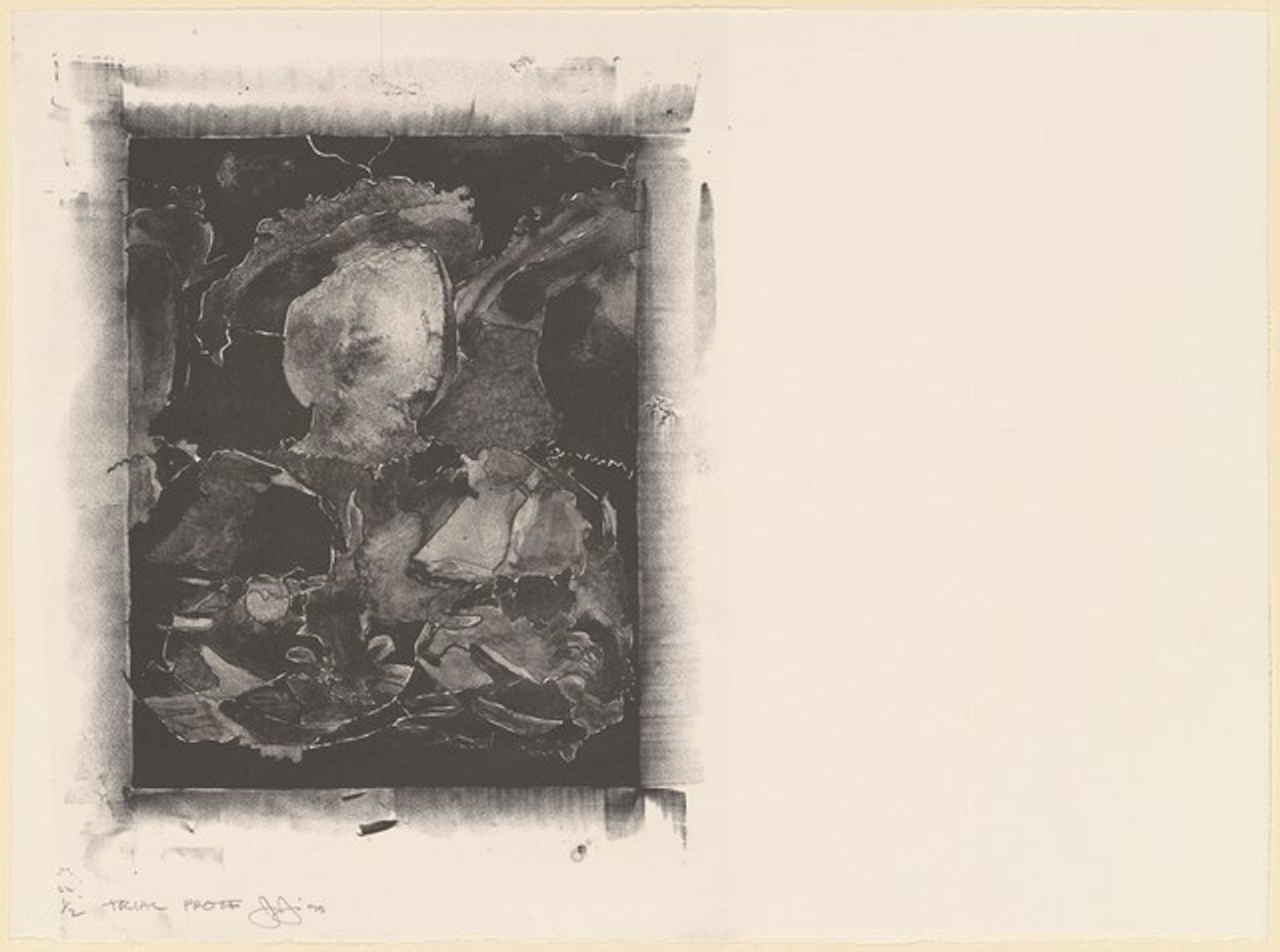 After Holbein (In Portfolio Artists against Torture) [1/2 trial proof] by Jasper Johns