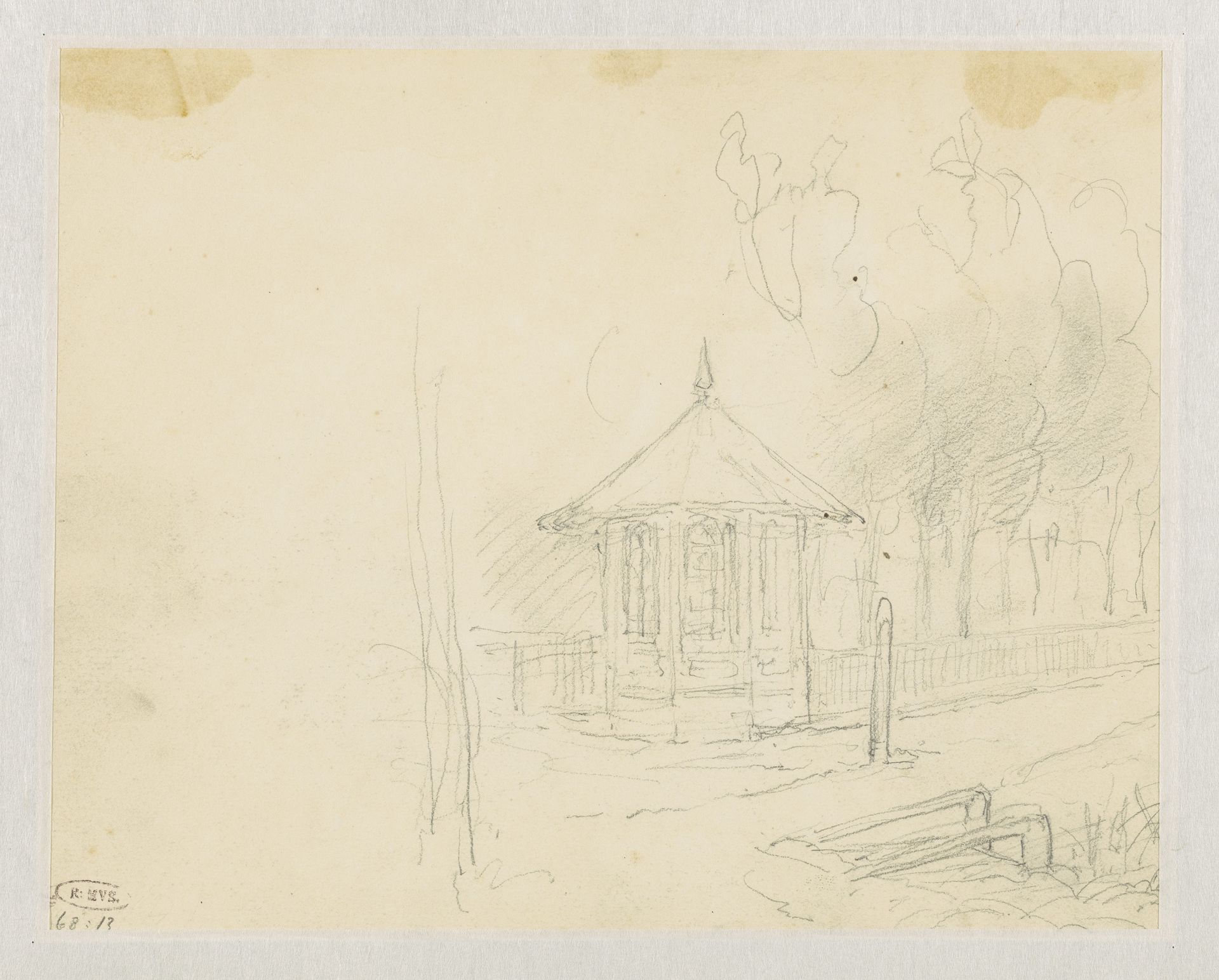 Schets van een theehuisje by Jan Striening