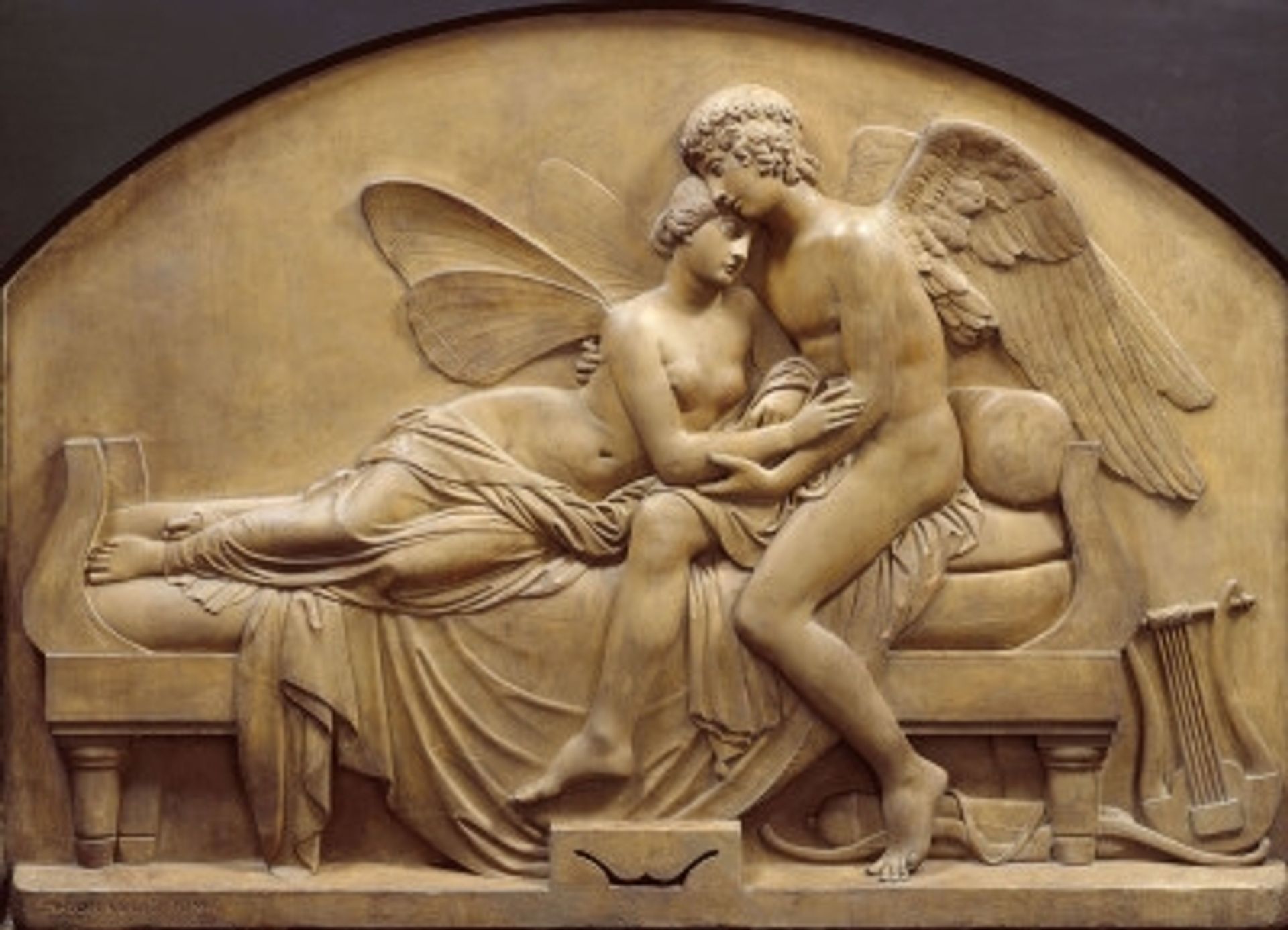 The Marriage of Psyche and Celestrial Love by John Gibson