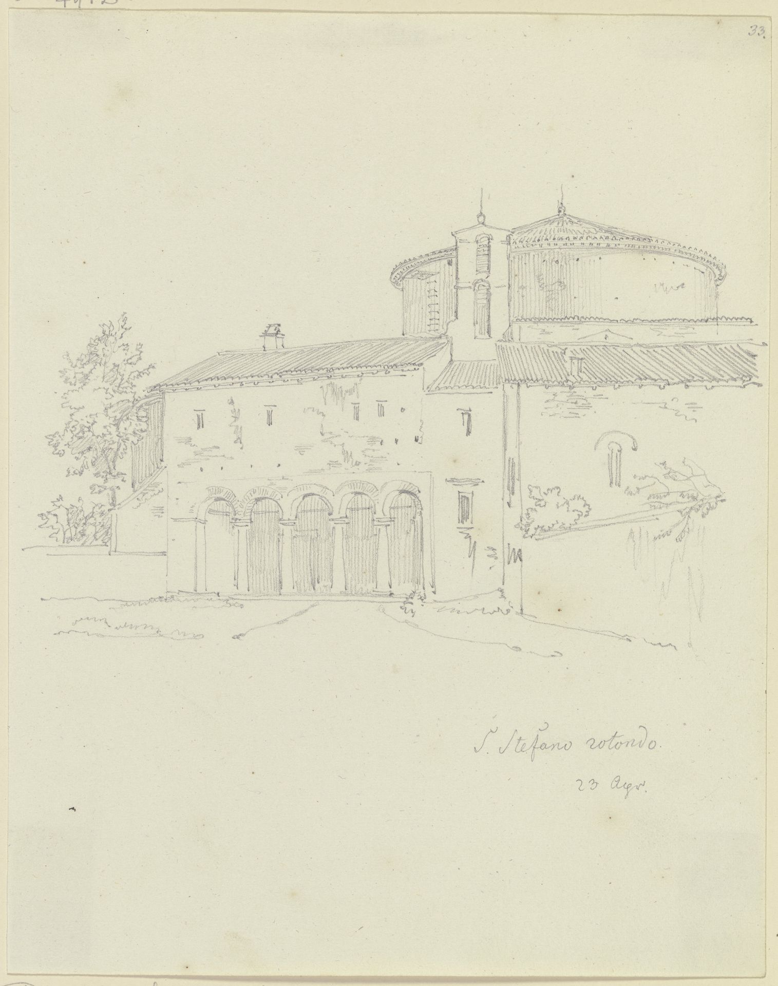 S. Stefano Rotondo in Rome by Friedrich Maximilian Hessemer